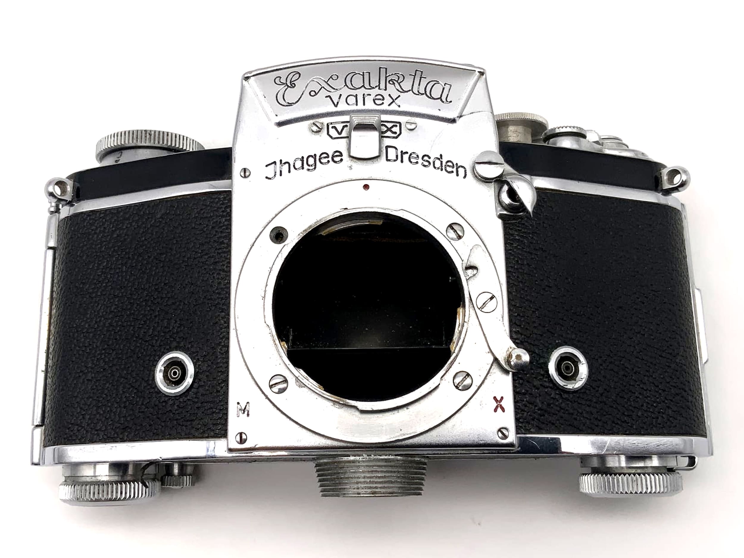 Exakta Varex vx SLR camera with waist-level viewfinder Ihagee 35mm lens, body