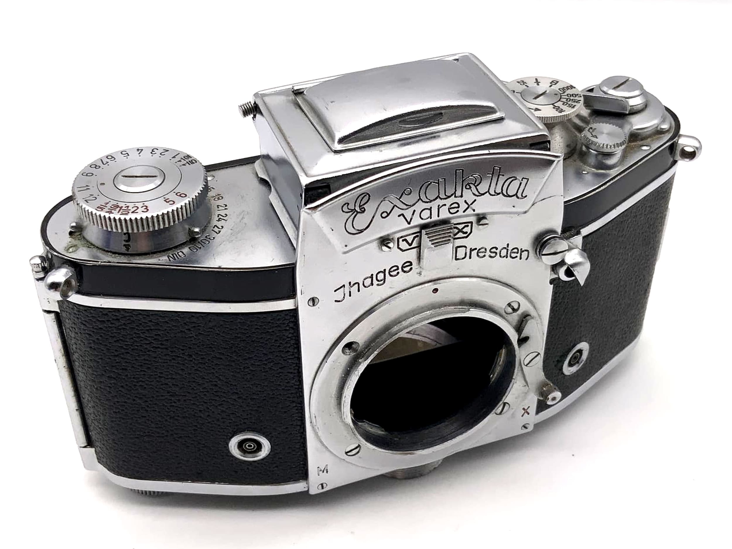 Exakta Varex vx SLR camera with waist-level viewfinder Ihagee 35mm lens, body