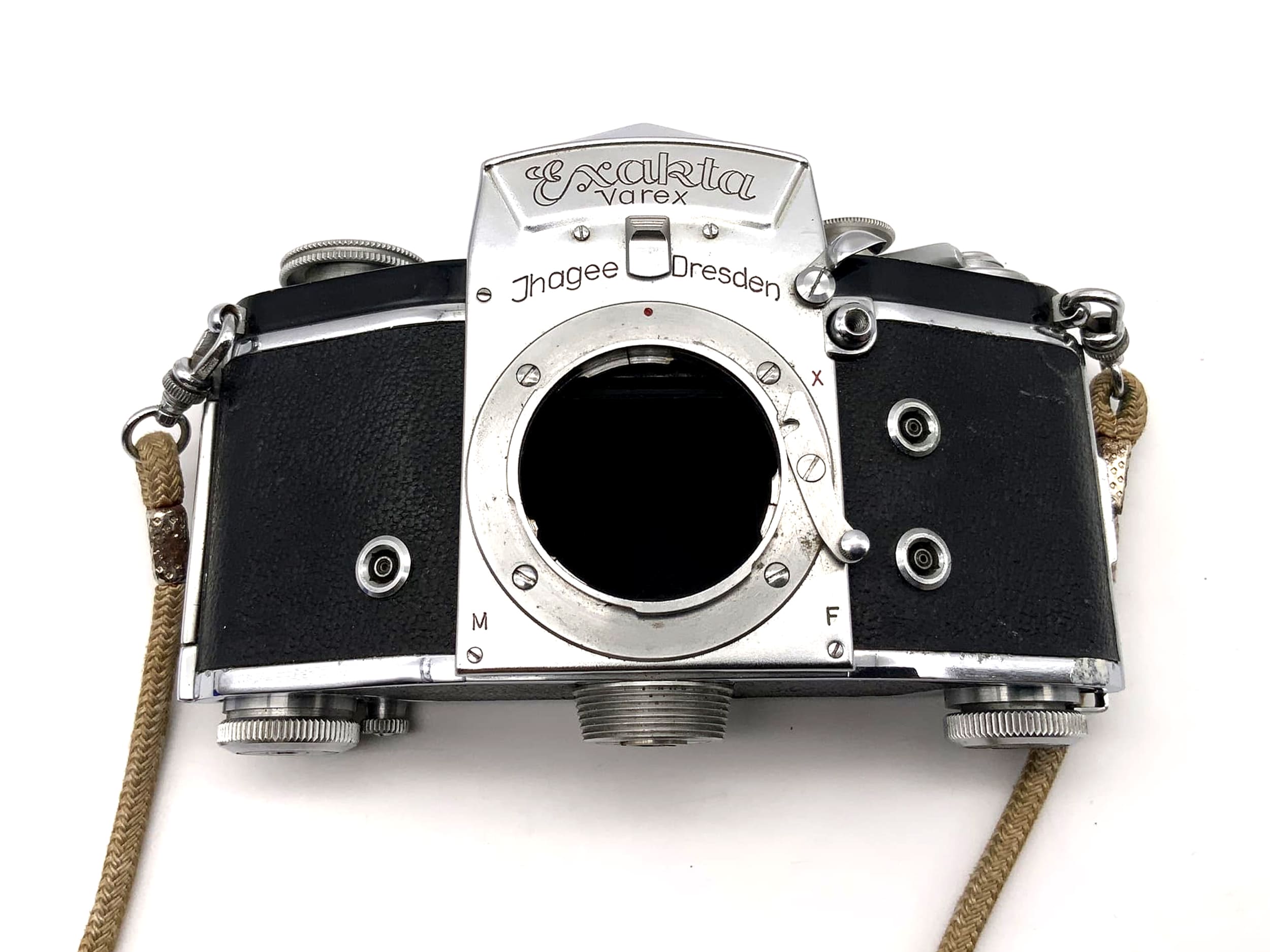 Exakta Varex SLR camera with viewfinder, Ihagee 35mm camera body