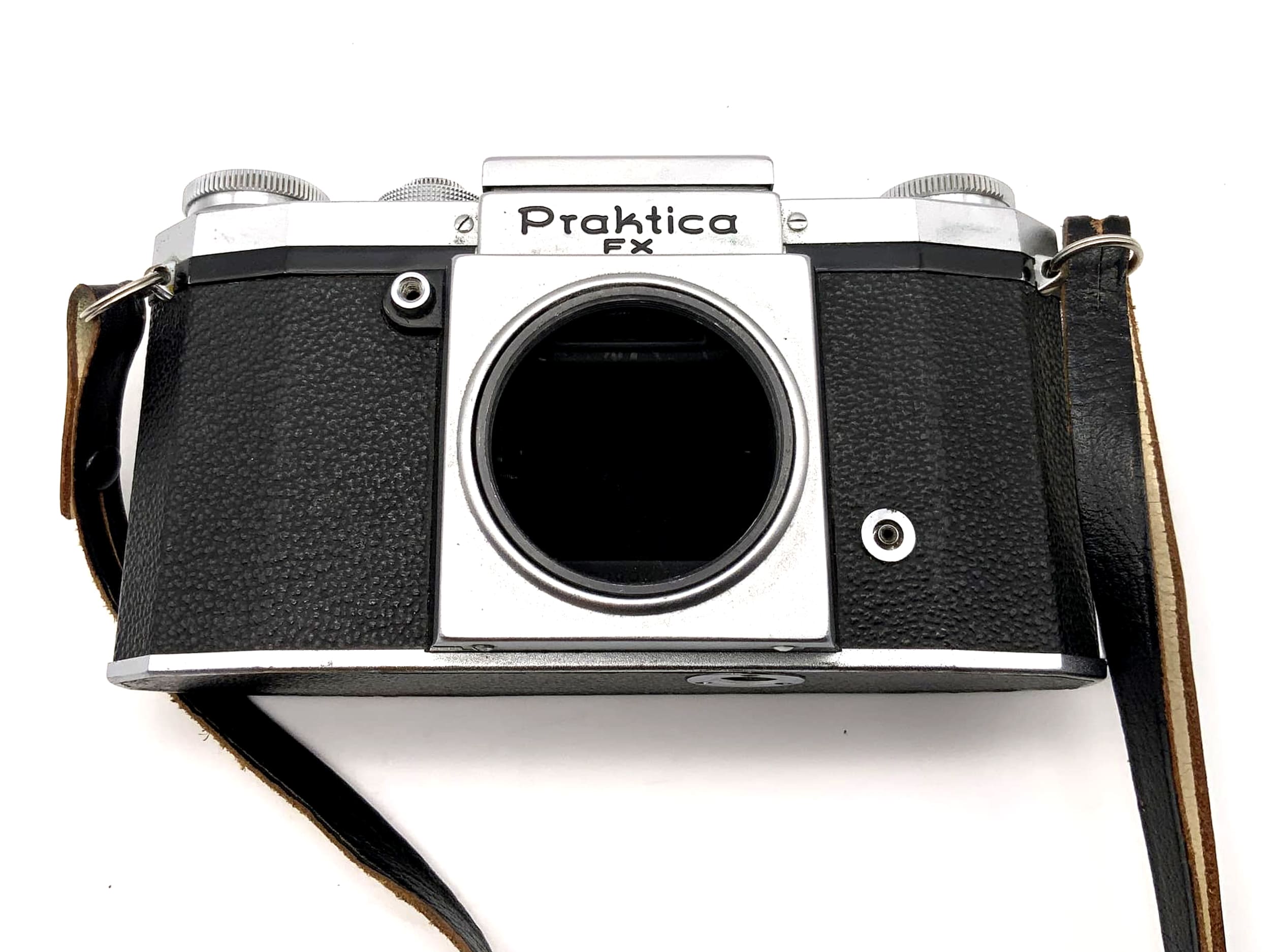Praktica FX SLR camera with waist-level finder Pentacon 35mm lens, body (M42)