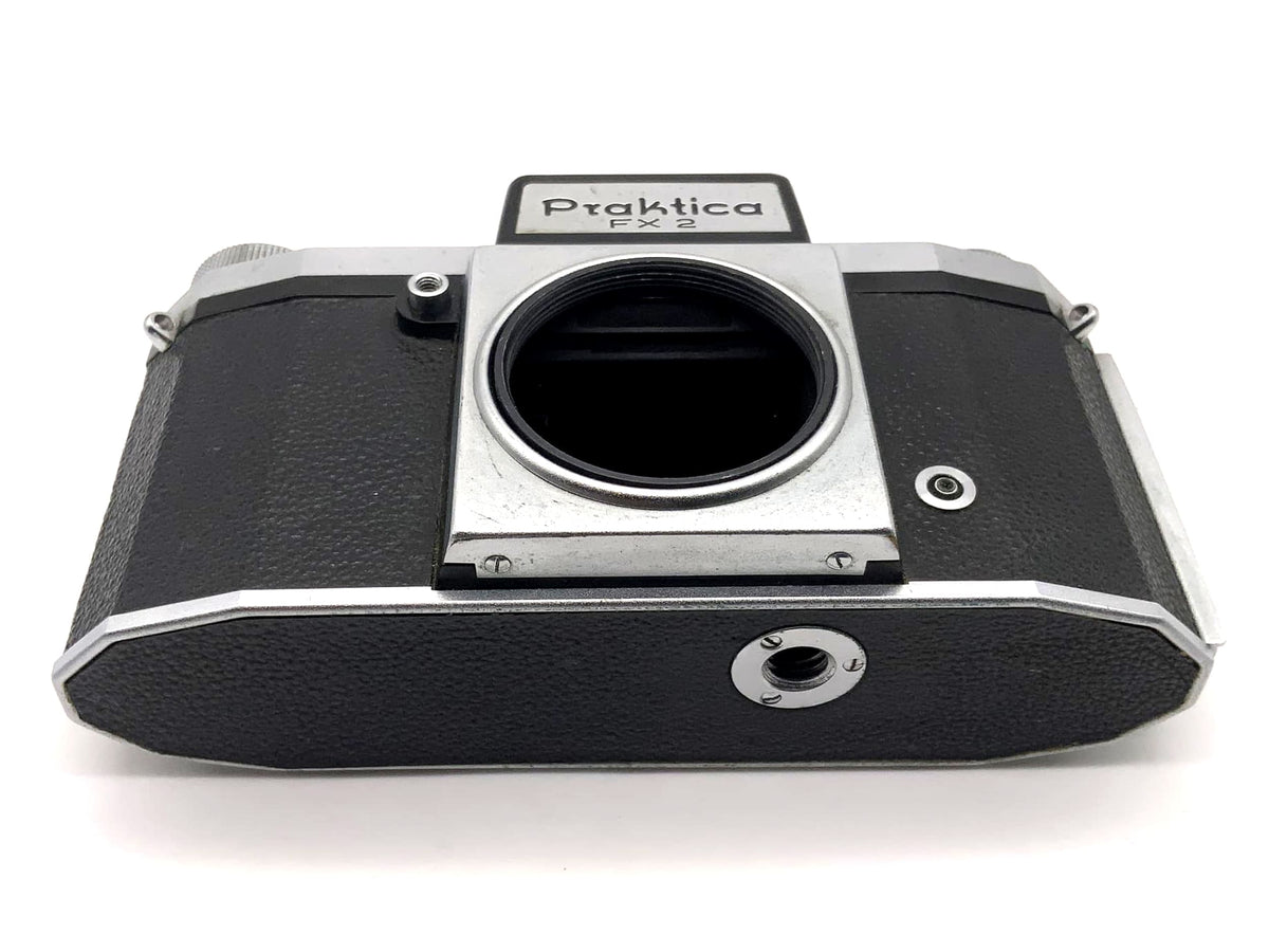 Praktica FX 2 SLR camera with waist-level finder and Pentacon 35mm lens, body