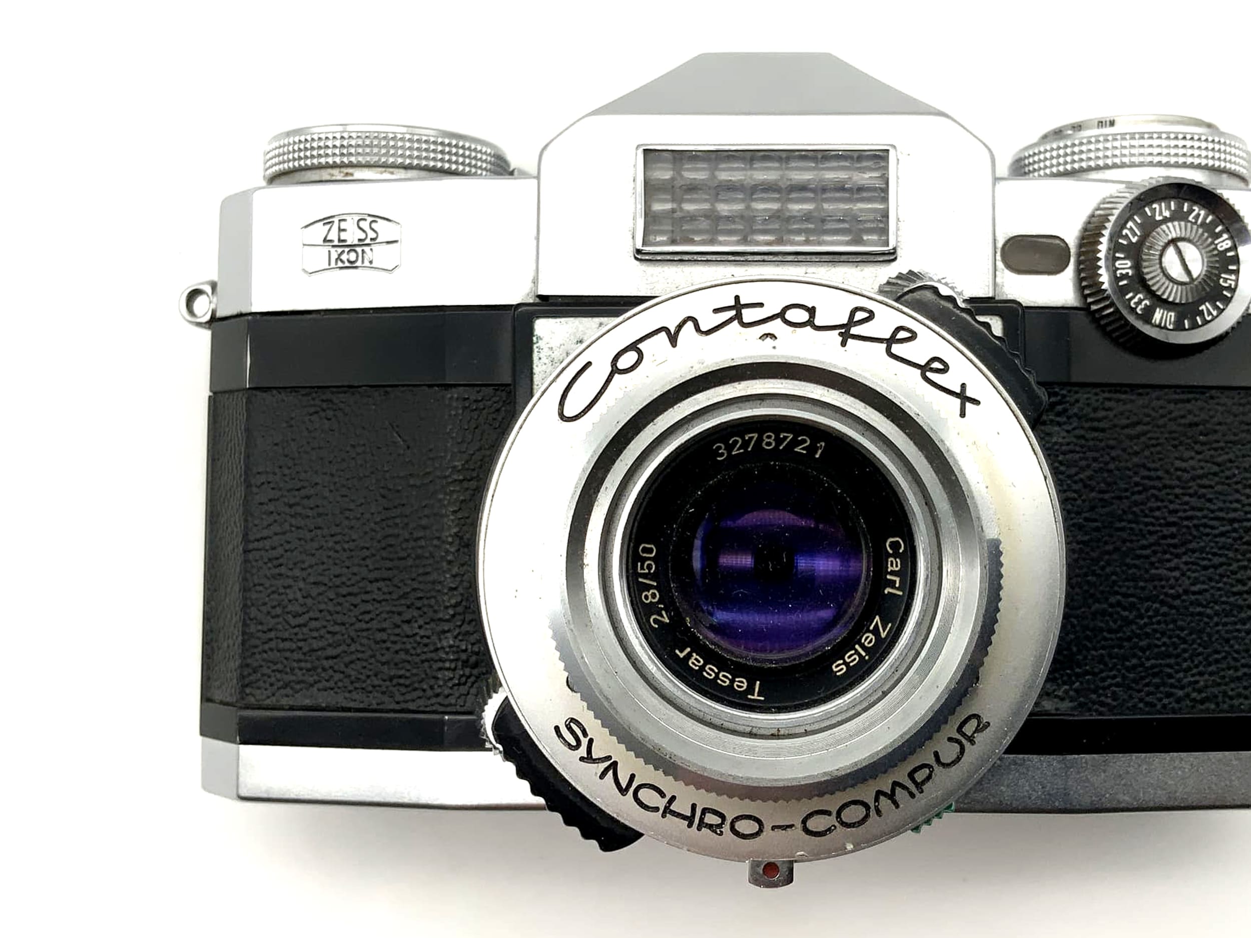 Zeiss Ikon Contaflex SLR camera, light meter defective! With Tessar 50mm f/2.8 lens.
