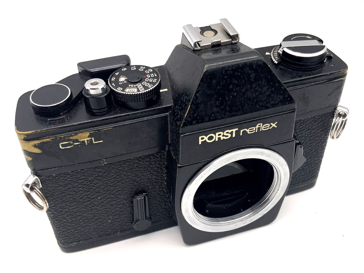 Porst reflex C-TL SLR camera, black, 35mm camera body