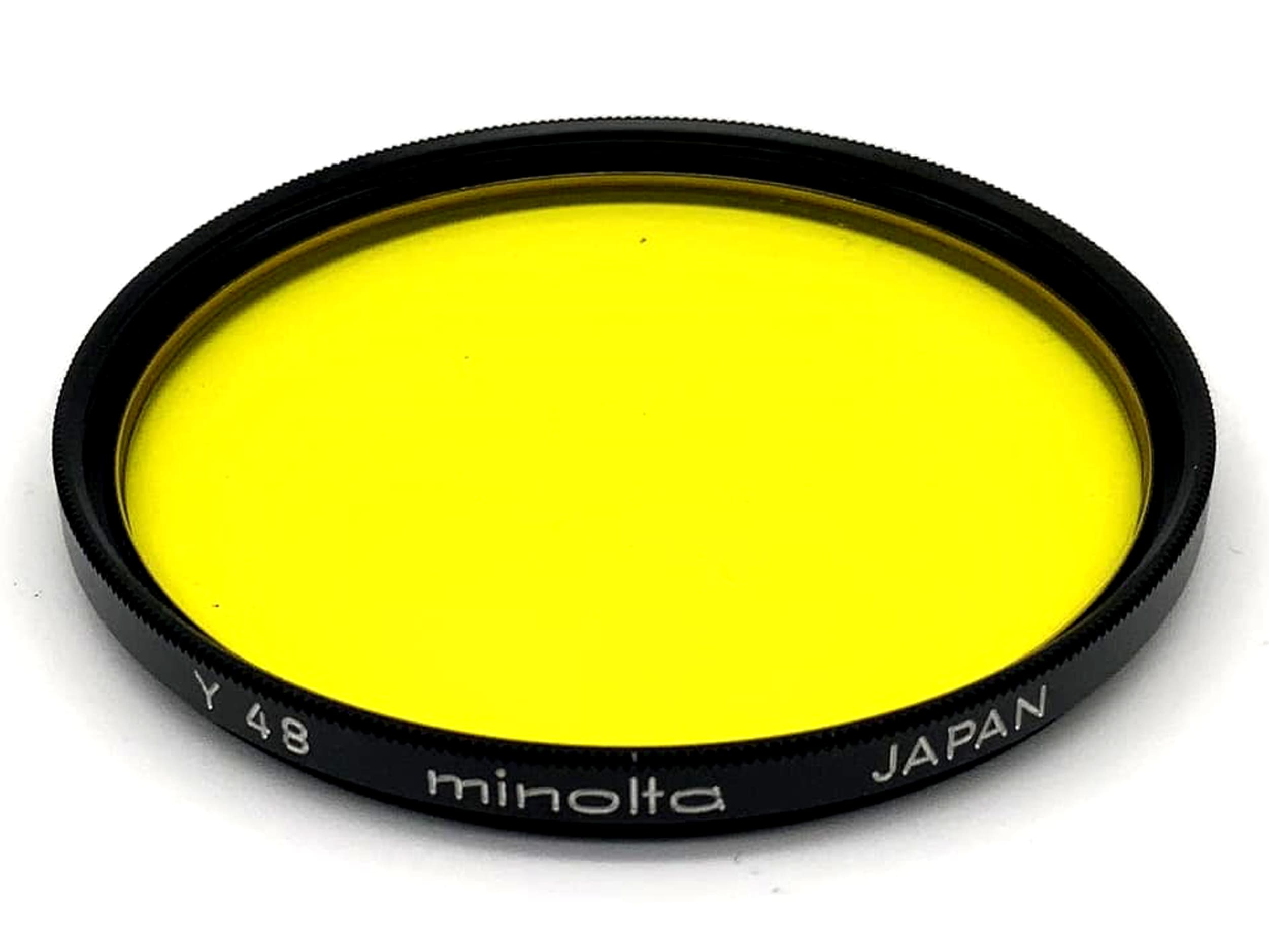 Minolta Color Filter 55mm Filter Yellow Y48 F55NA Circular Filter Thread