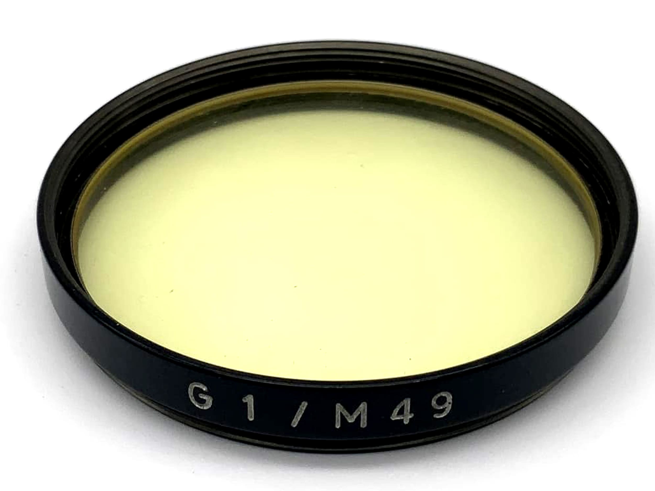Carl Zeiss Jena color filter 49mm filter yellow G1 / M49 circular filter thread