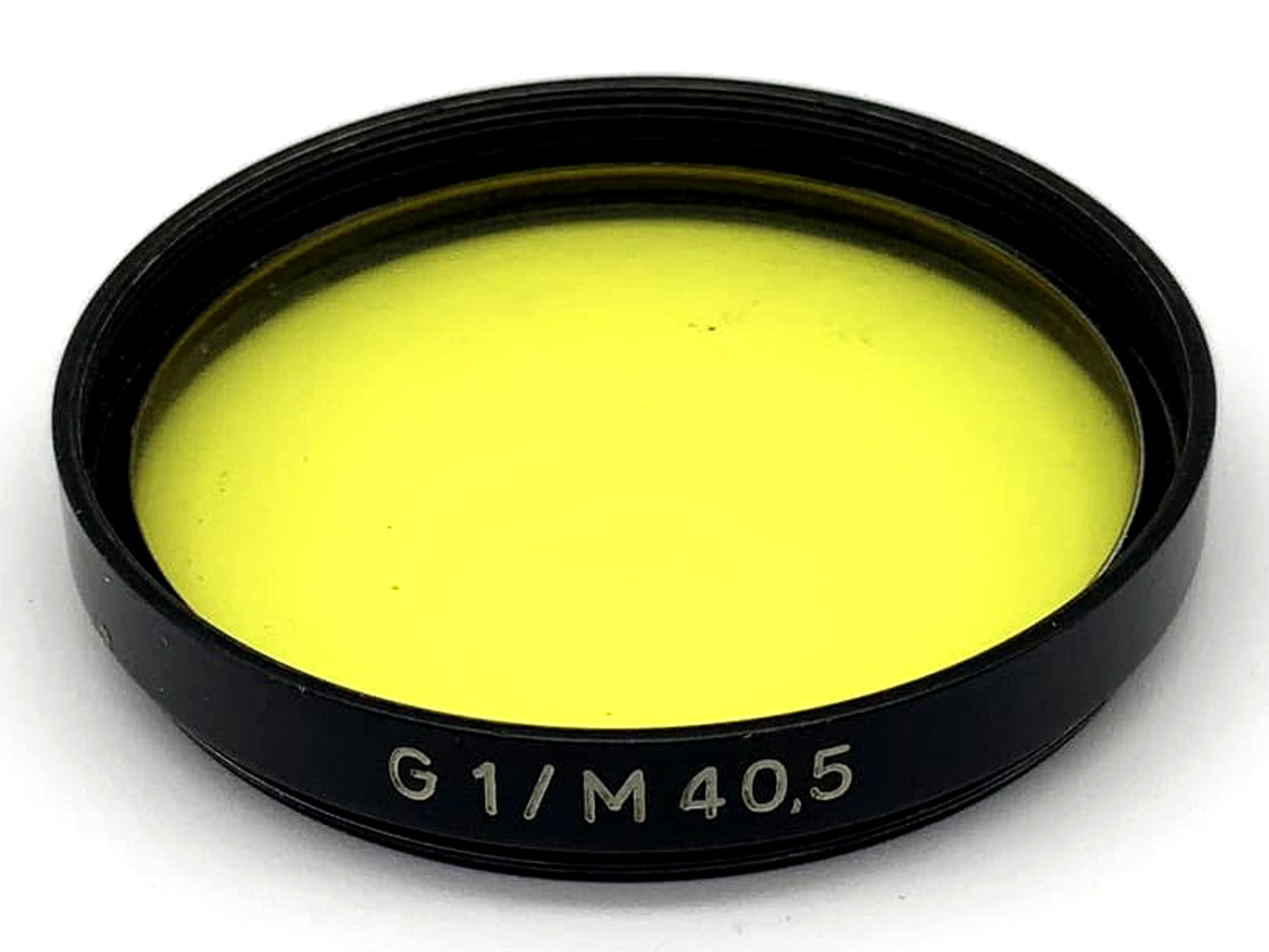 Carl Zeiss Jena Color Filter 40.5mm Filter Yellow G1 / M40.5 Circular