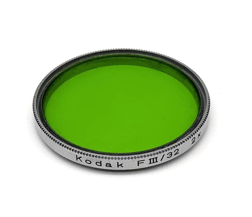 Kodak 32mm Green Color Filter F III / 32 2x Circular Filter Thread