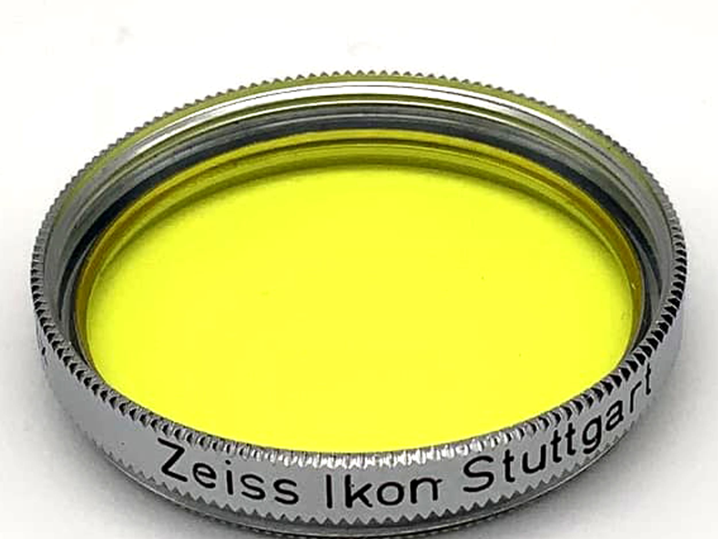 Zeiss Ikon color filter 27mm filter yellow 382 S27 G 2x circular filter thread