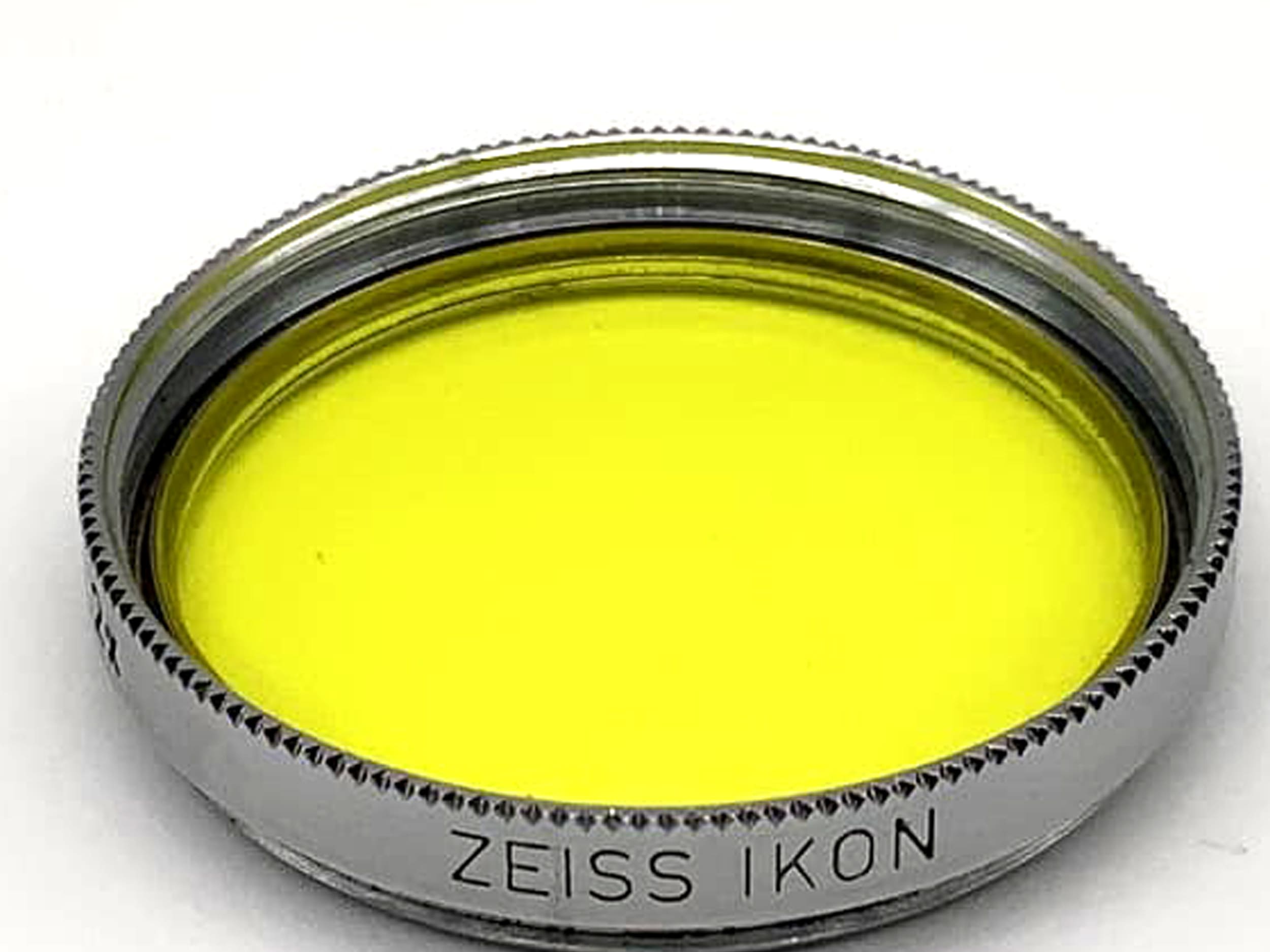 Zeiss Ikon Color Filter 27mm Filter Yellow -1 S27 G 2x Circular Filter Thread