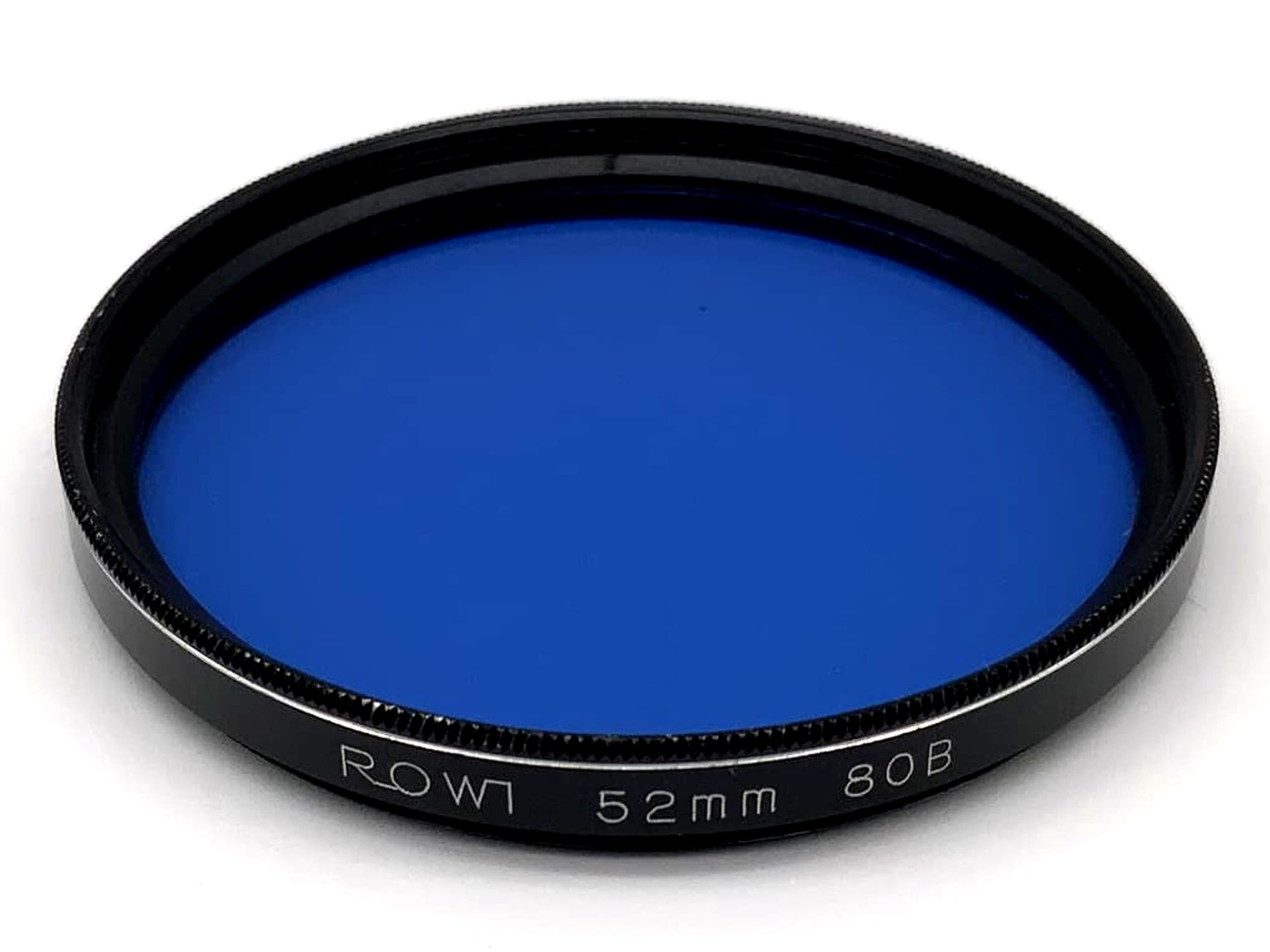 Rowi Color Filter 52mm Filter Blue 80B Filter Thread