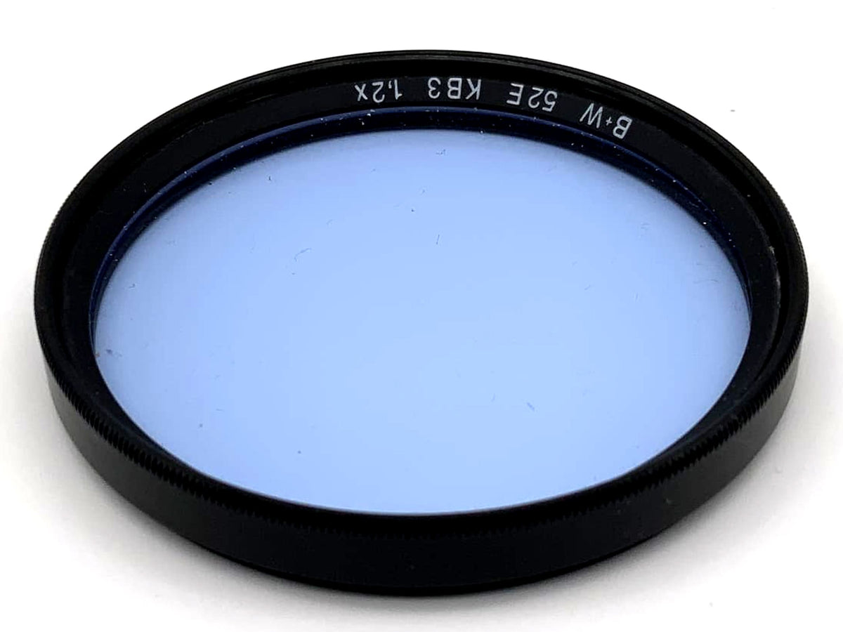 B+W color filter 52mm filter light blue 52E KB3 1.2x filter thread