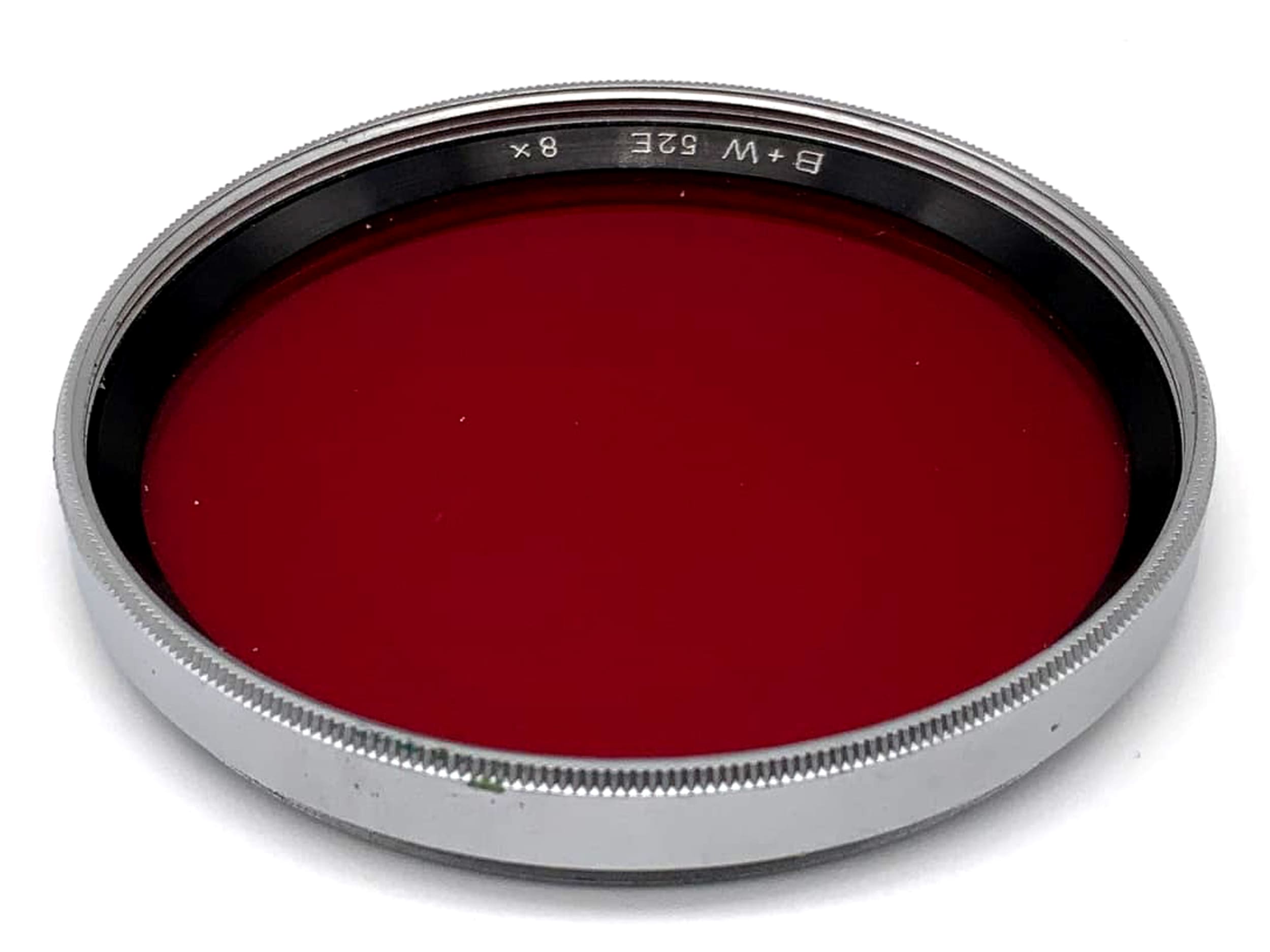 B+W color filter 52mm filter red 52E 8x filter thread