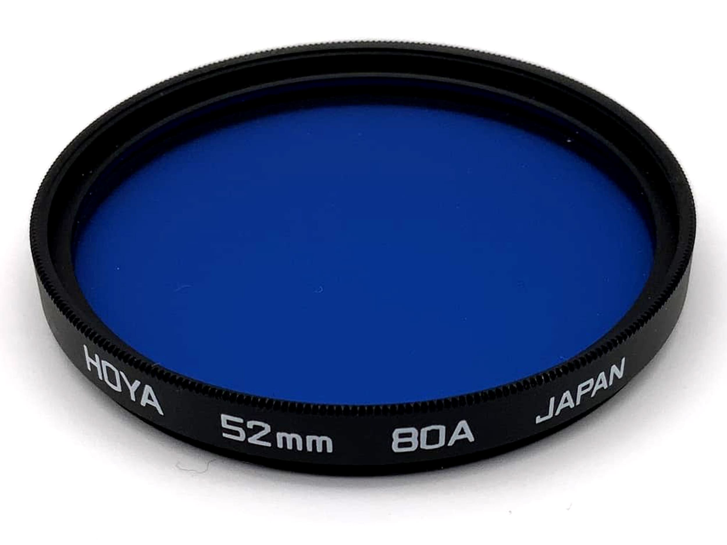 Hoya color filter 52mm filter blue 80A filter thread
