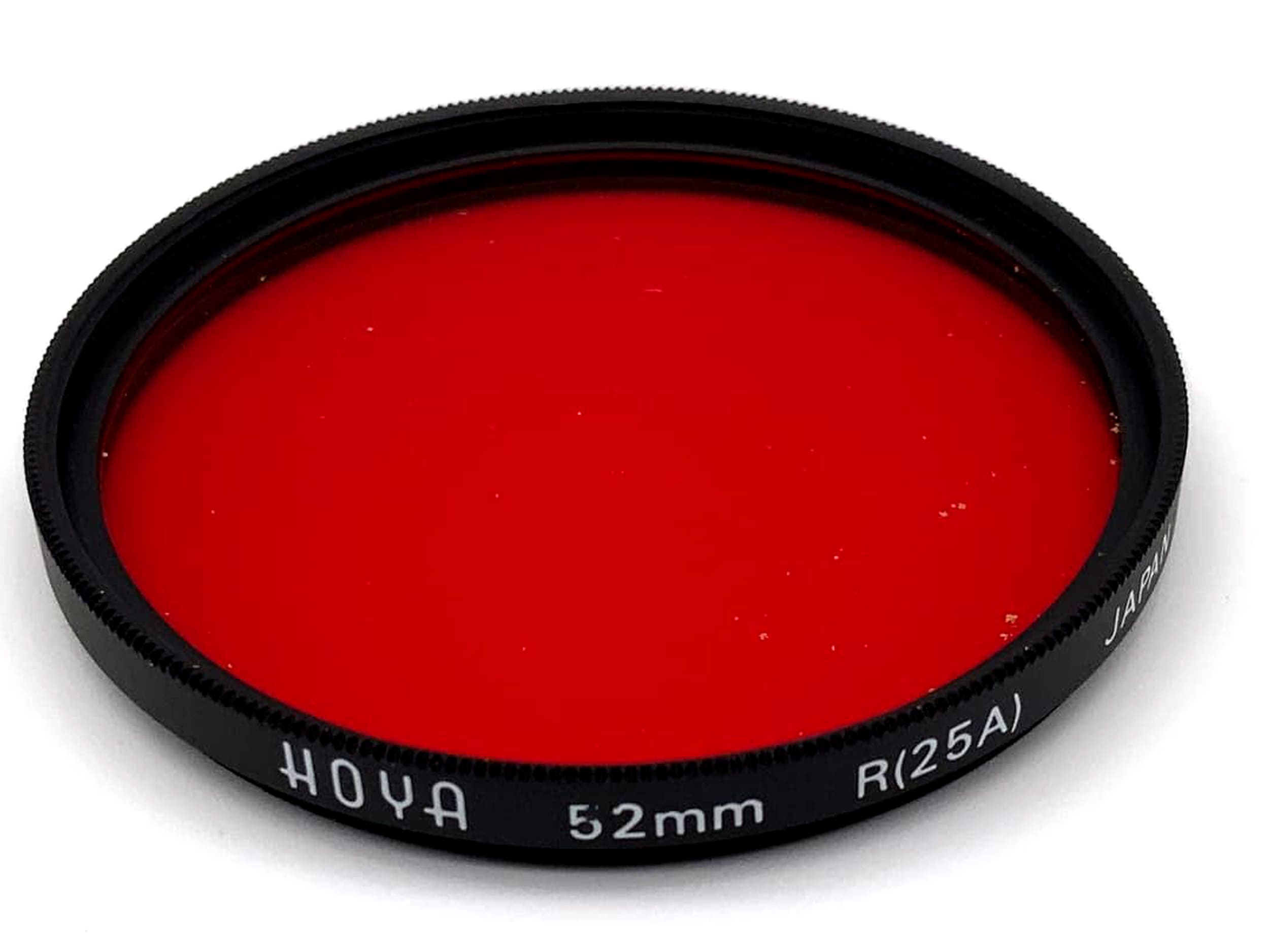 Hoya color filter 52mm filter red R (25A) filter thread