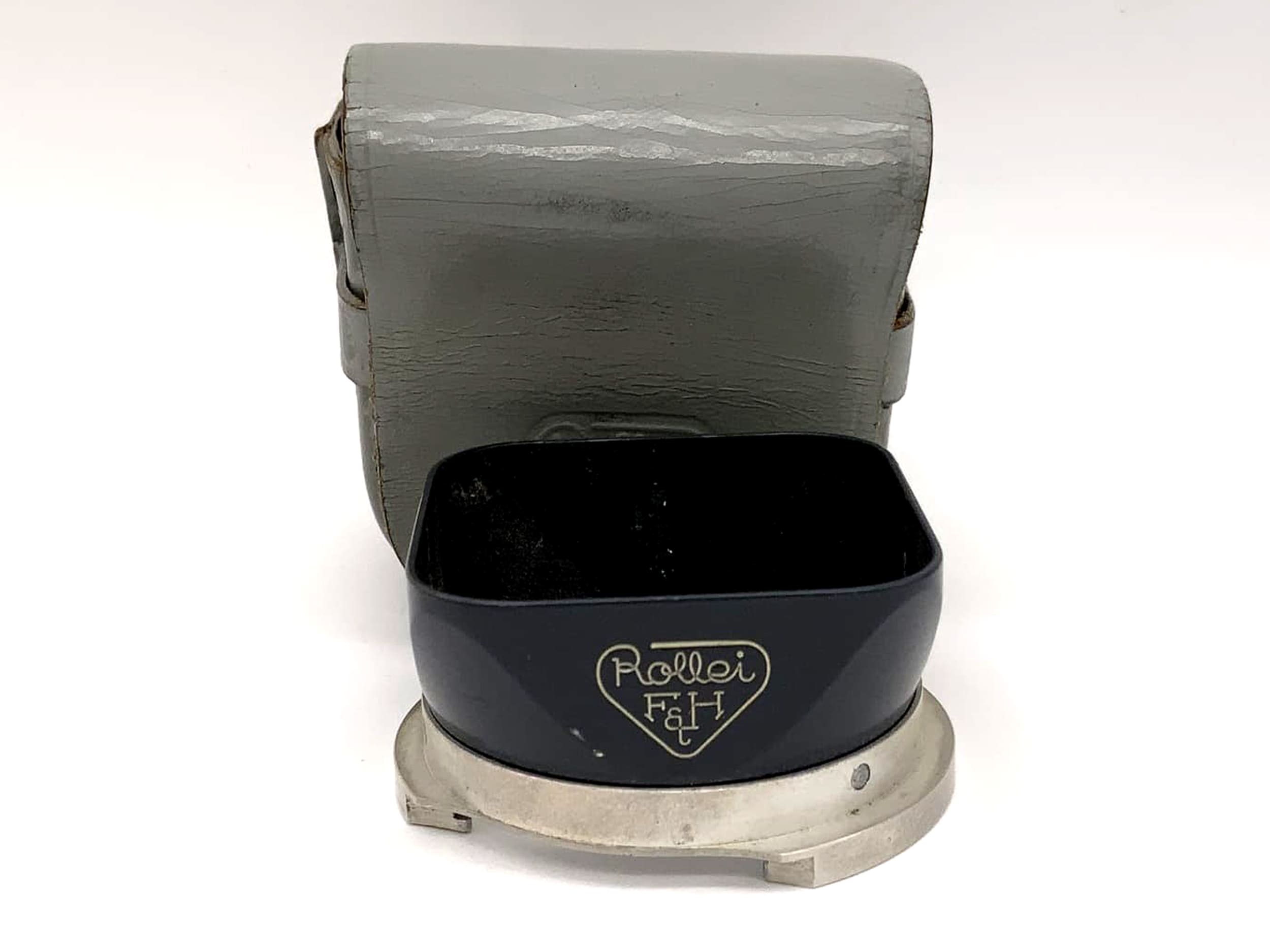 Rollei 4x4 lens hood bayonet 1 Bay I grey with bag F&amp;H sunshade