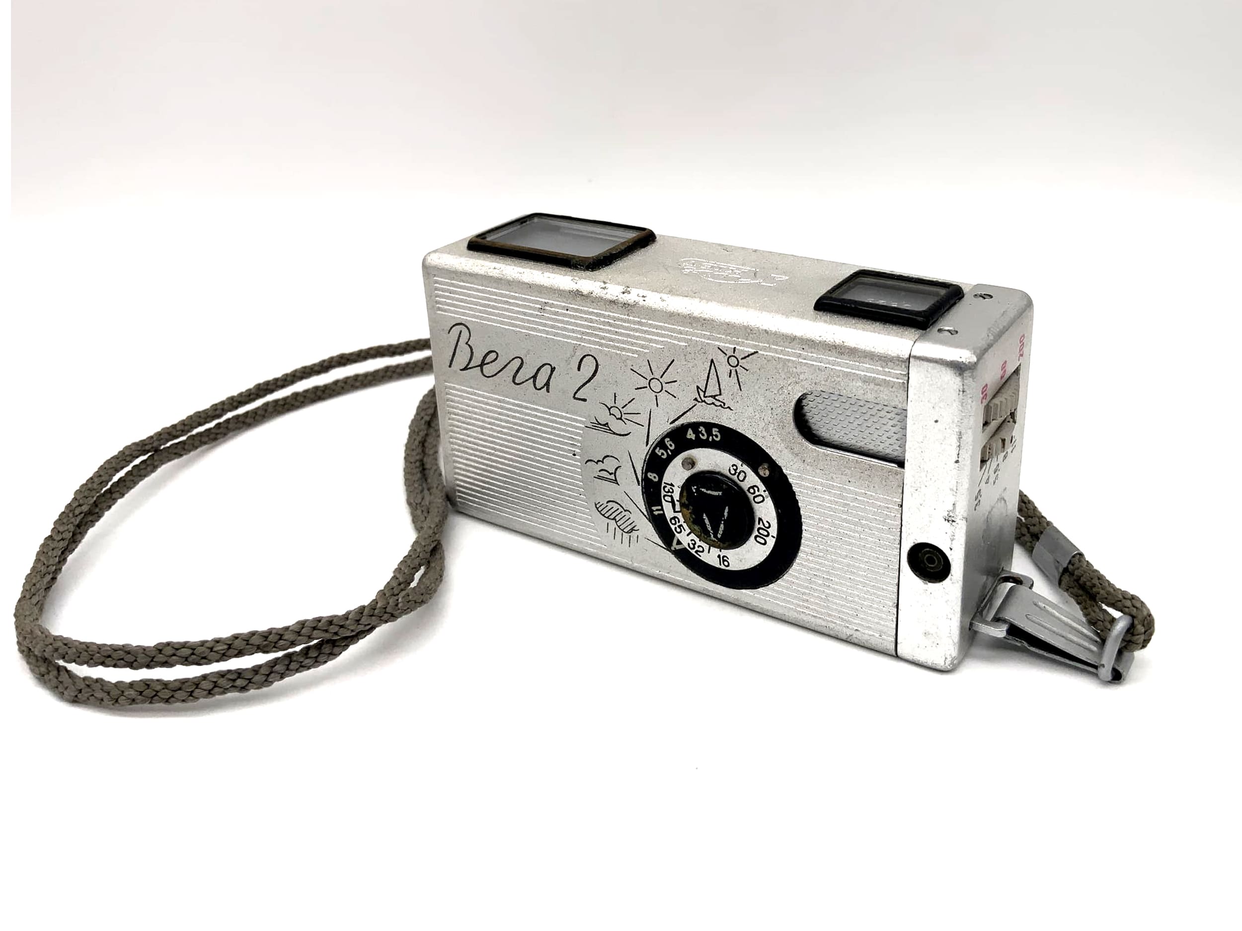 Kiev Vega 2 miniature camera with Industar M 1:3.5/23mm subminiature camera spy cam