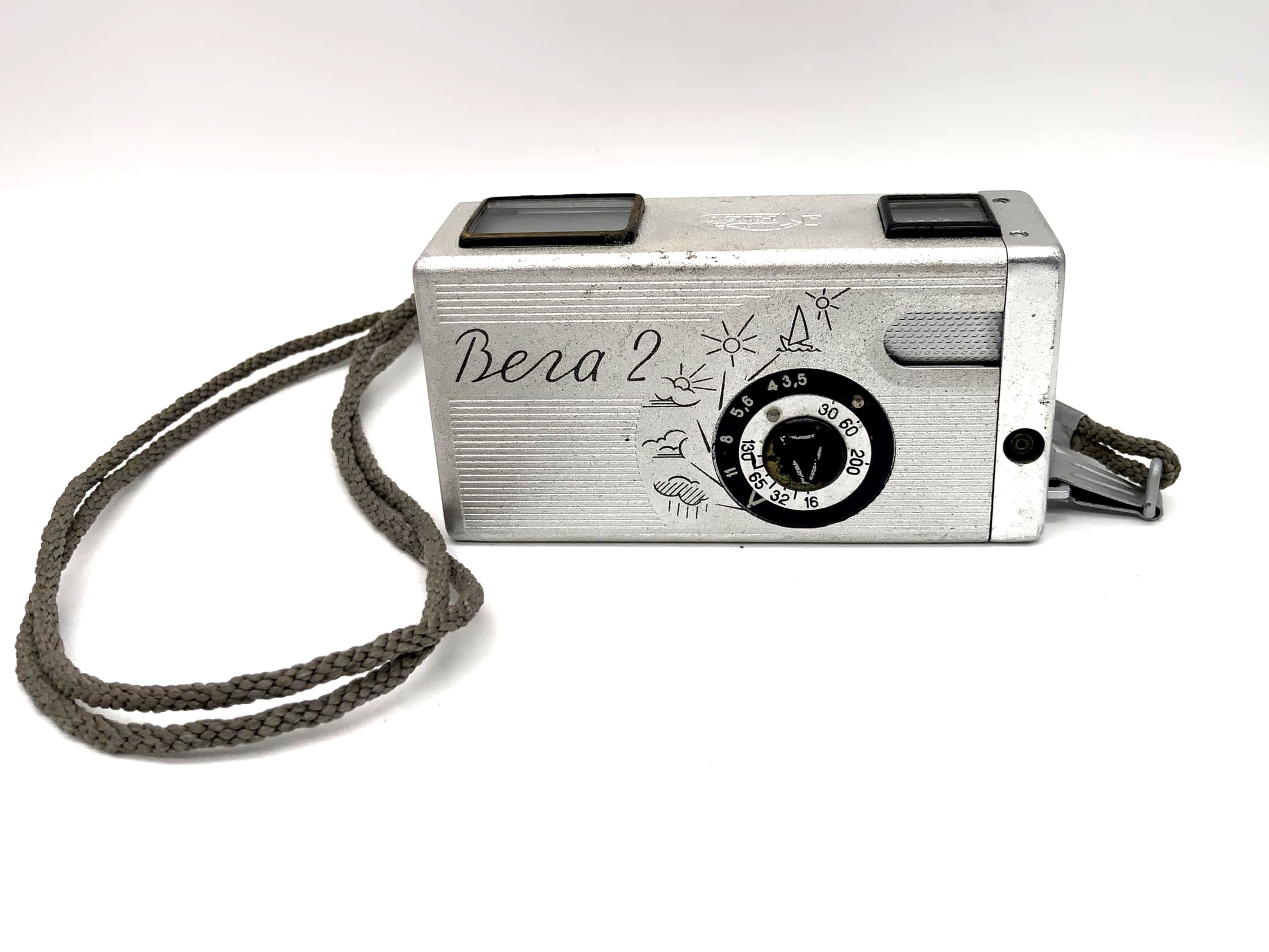 Kiev Vega 2 miniature camera with Industar M 1:3.5/23mm subminiature camera spy cam
