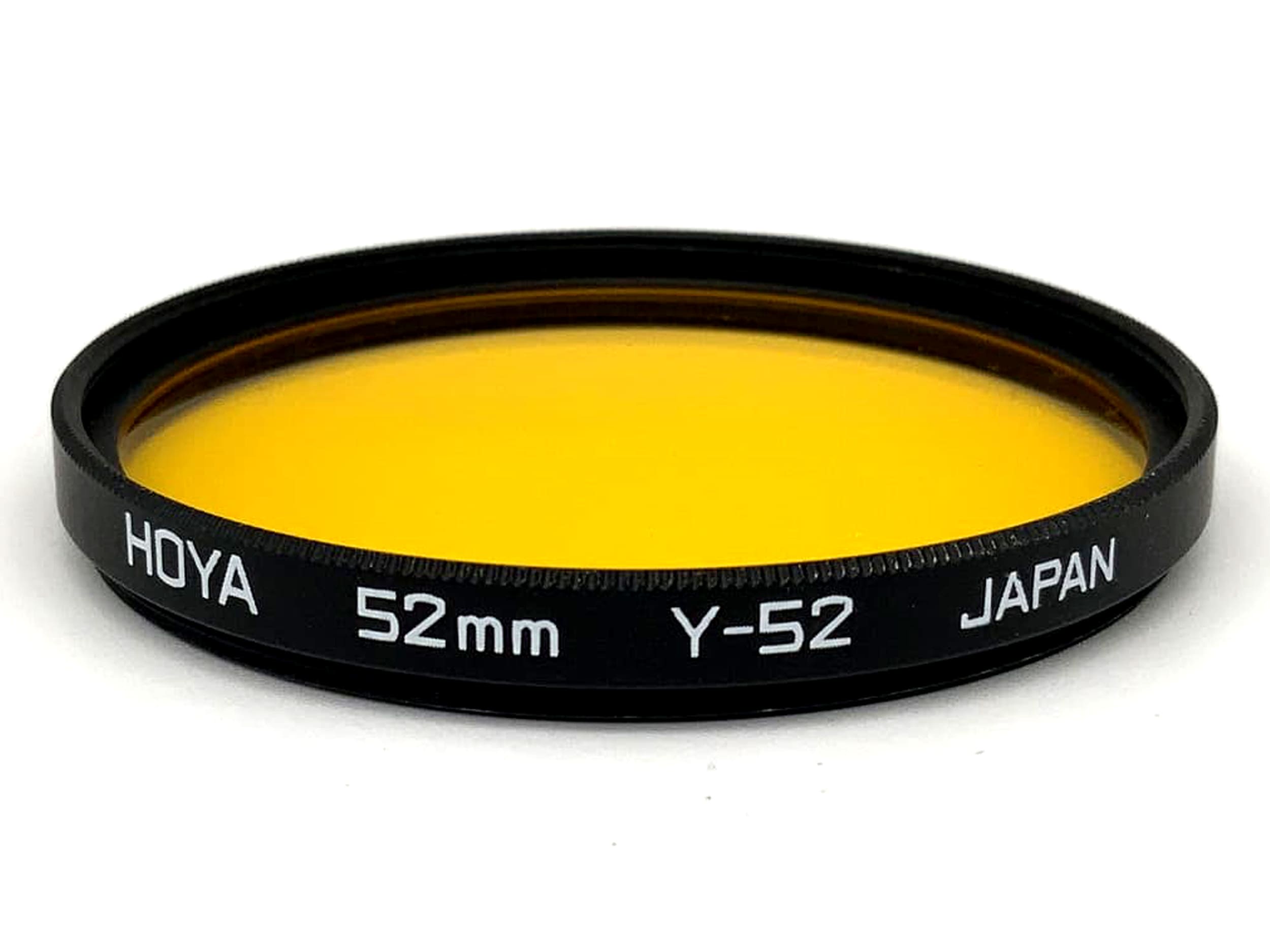 Hoya Y-52 Yellow Color Filter, 52mm Circular, M52 Filter Thread