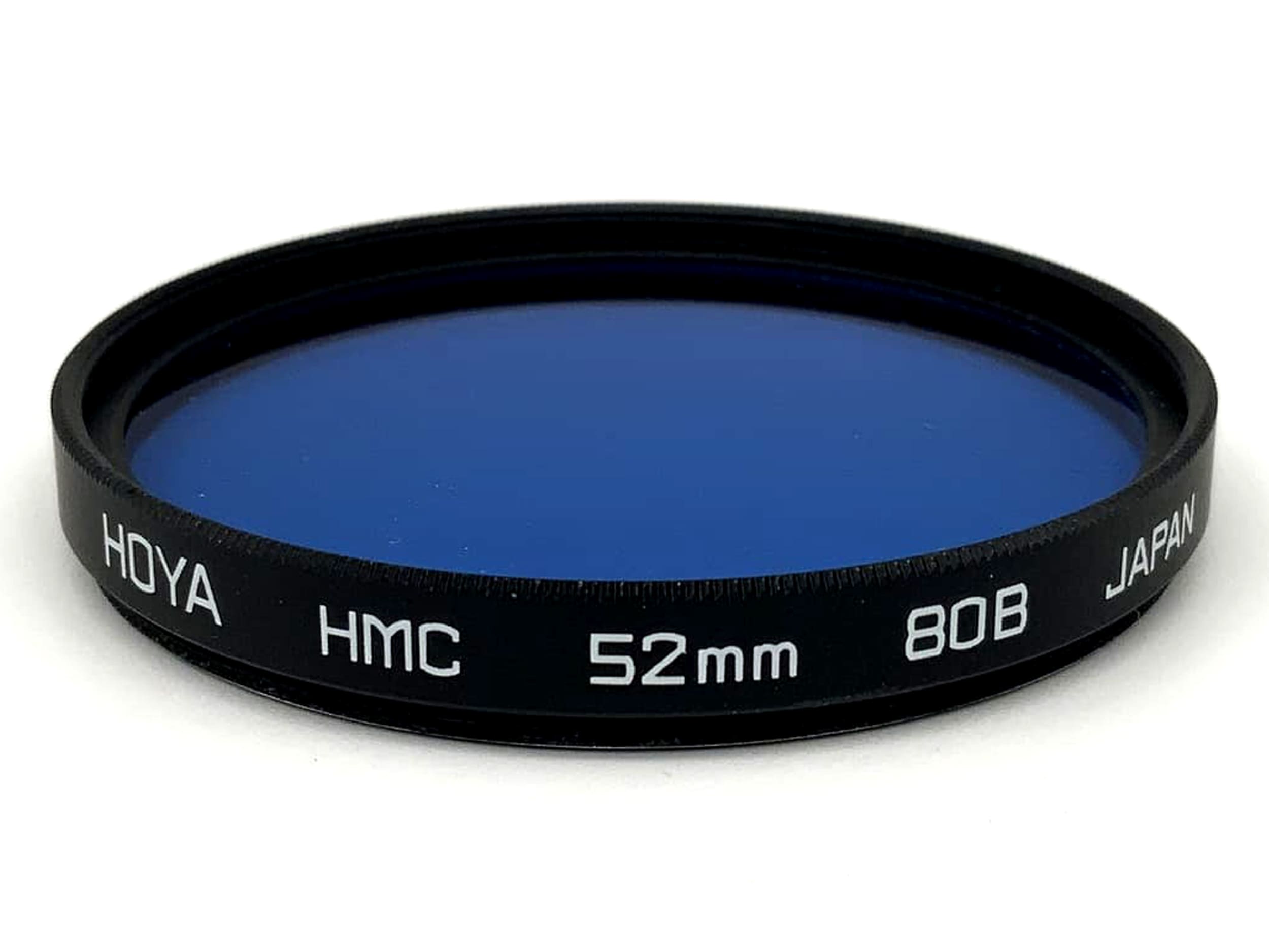 Hoya HMC 80B Blue Color Filter, 52mm Circular, M52 Filter Thread