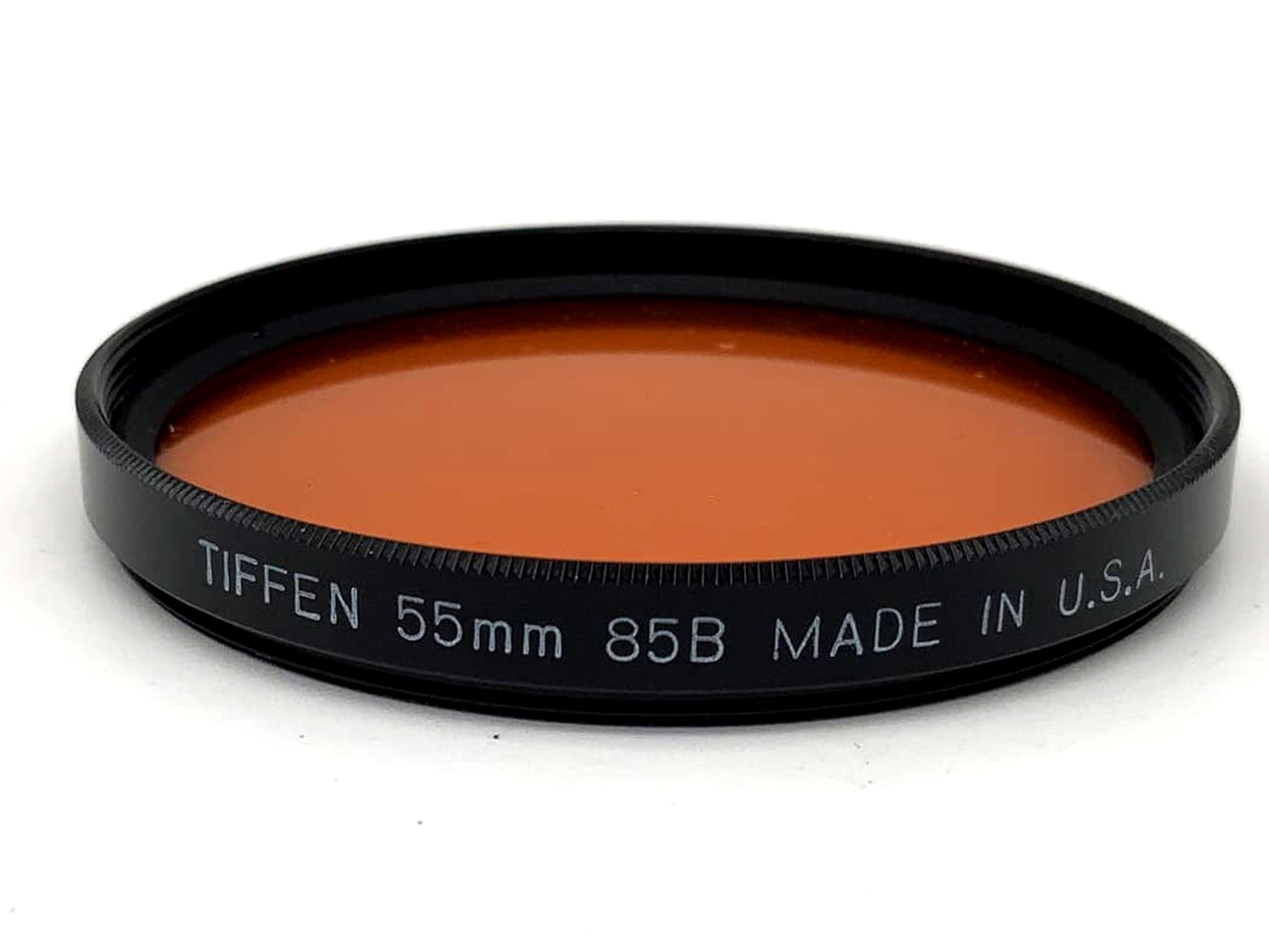 Tiffen Color Filter 85B Orange Filter 55mm Circular Filter Thread M55