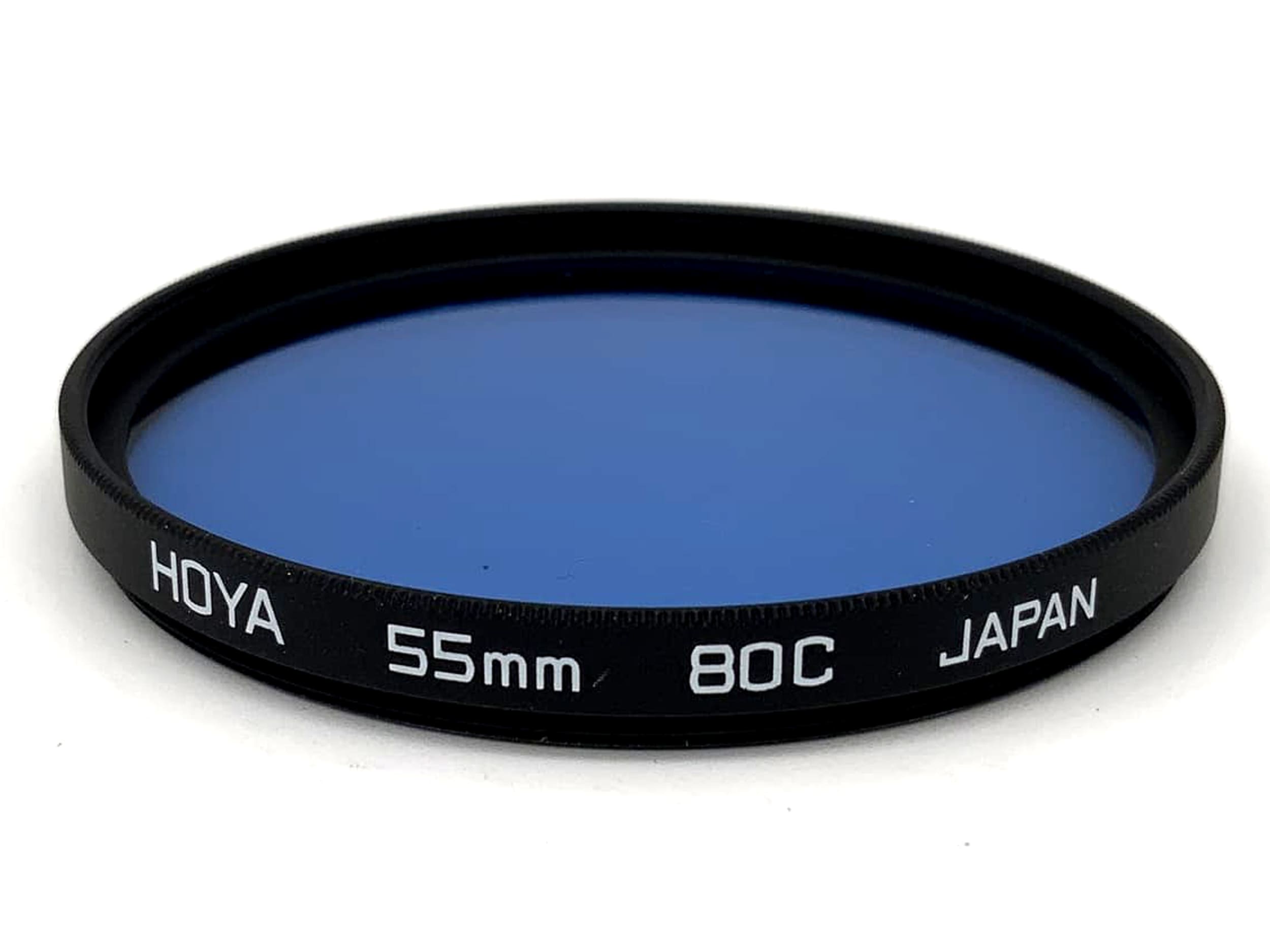 Hoya Color Filter 80C Blue Filter 55mm Circular Filter Thread M55