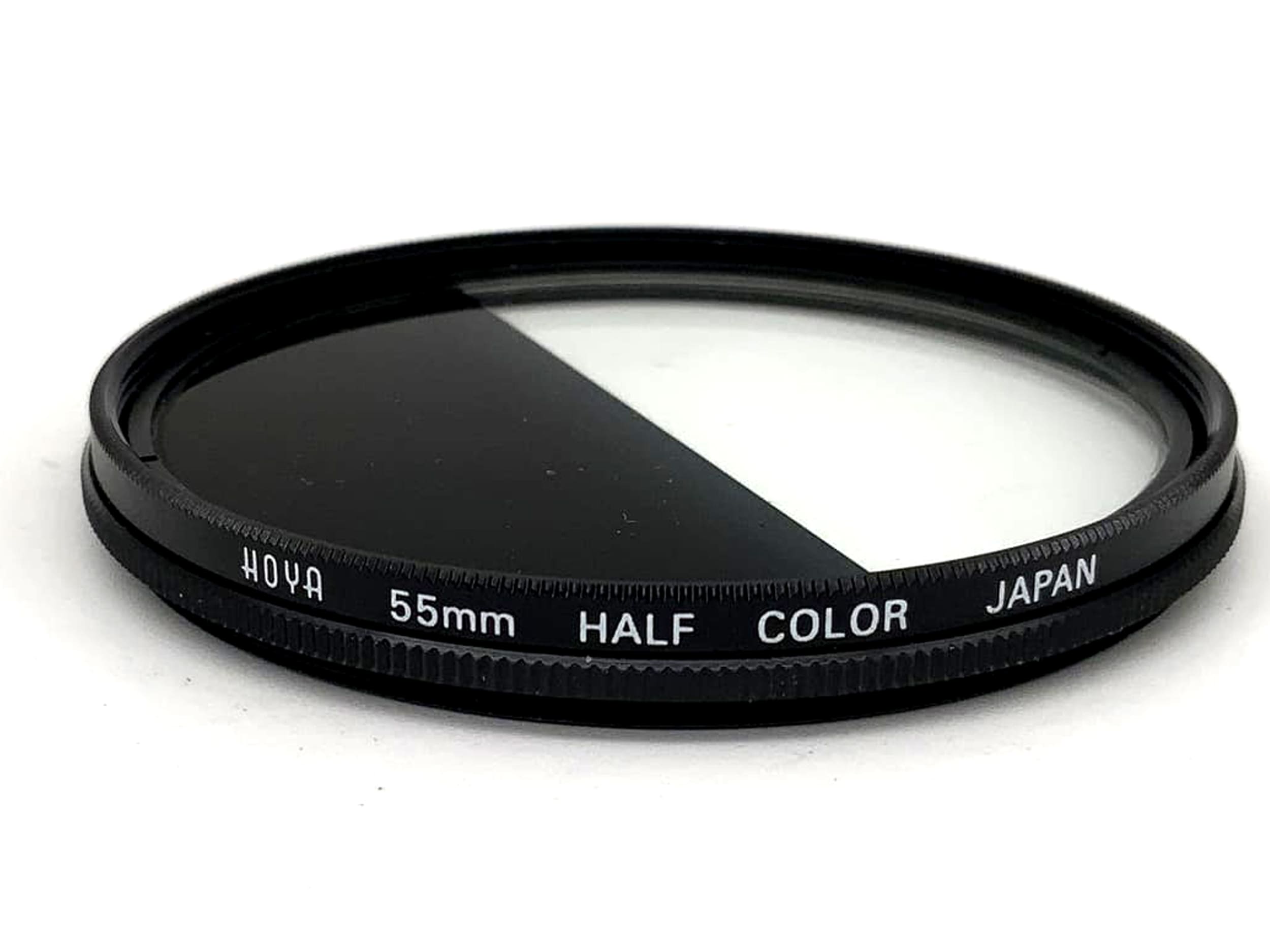 Hoya Effect Filter Half Color Linear Grey Filter 55mm Circular M55