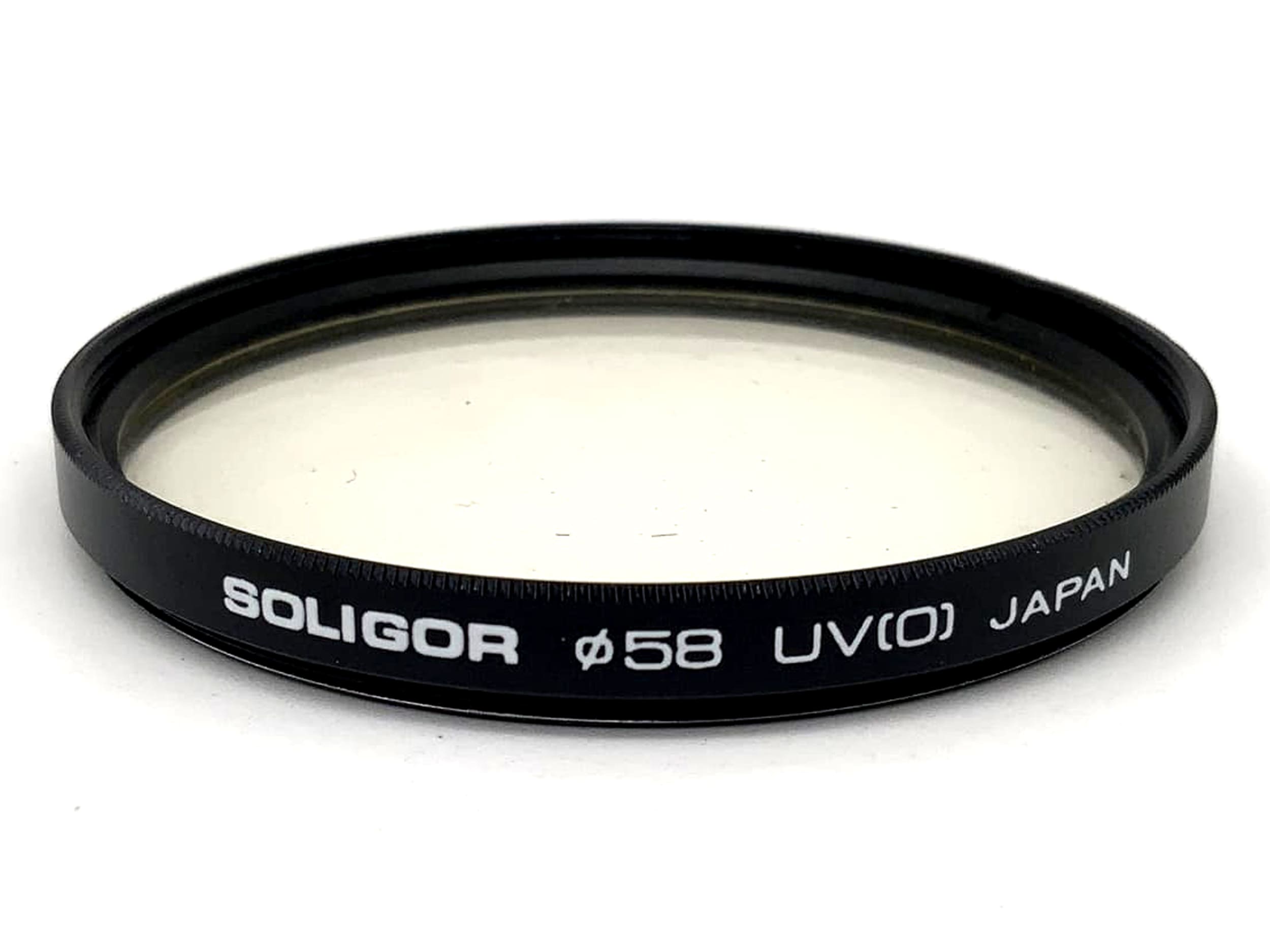 Soligor UV filter UV(0) filter 58mm circular filter thread M58