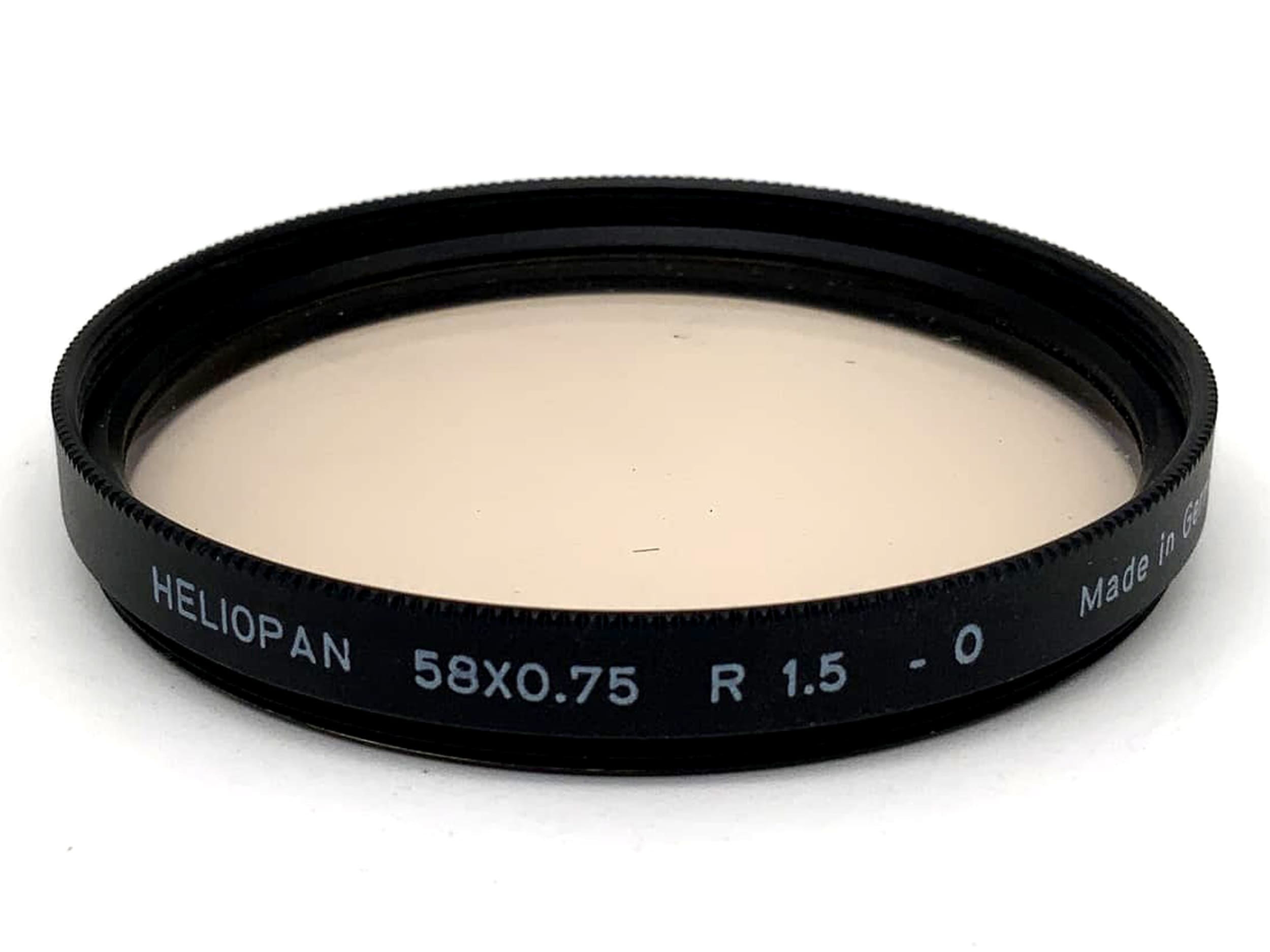 Heliopan correction filter 58x0.75 R1.5 -0 filter 58mm circular M58
