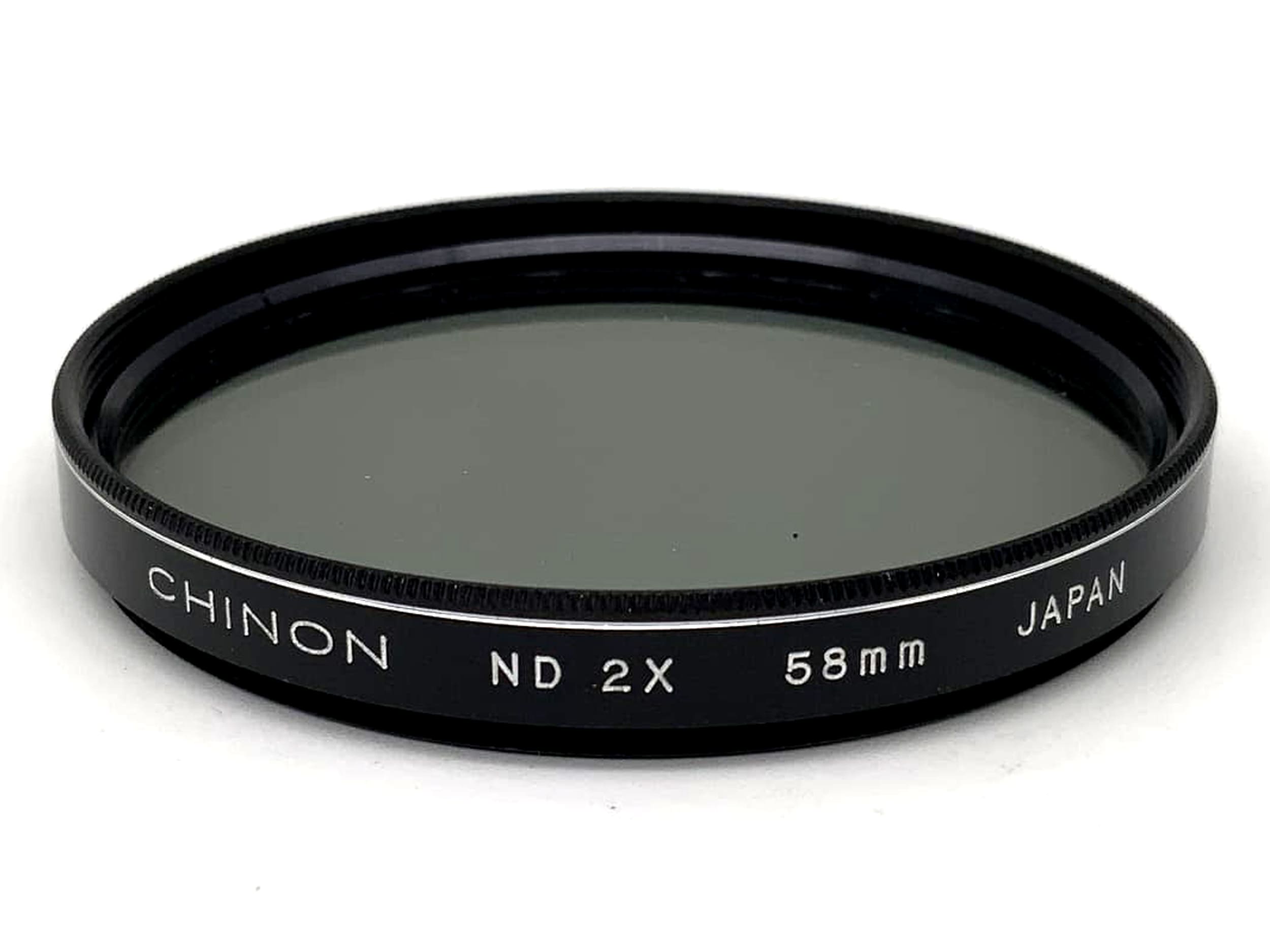 Chinon ND 2X gray filter, 58mm circular, M58 filter thread