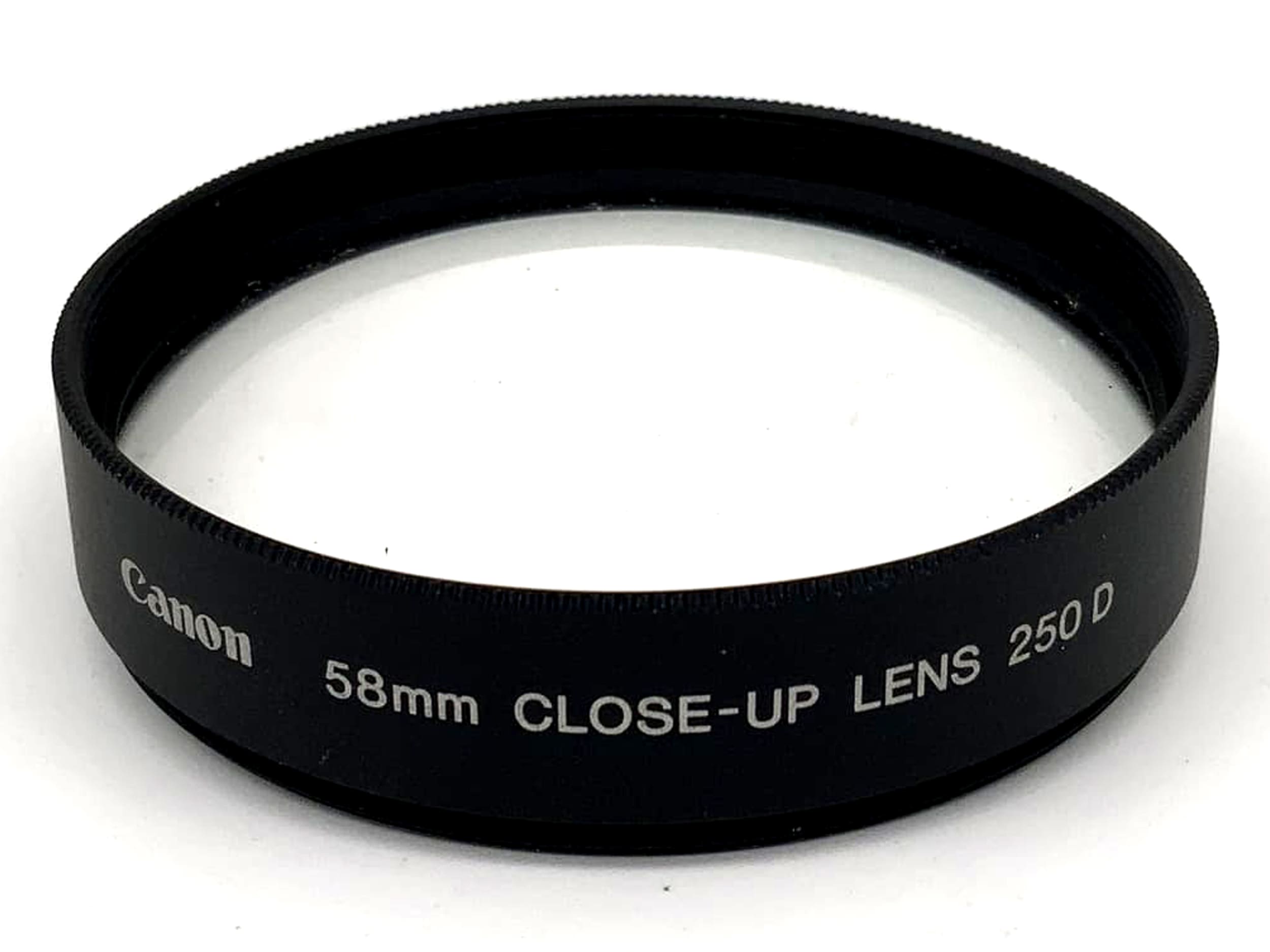 Canon Close-Up Lens 250D, 58mm Circular Filter, M58 Filter Thread