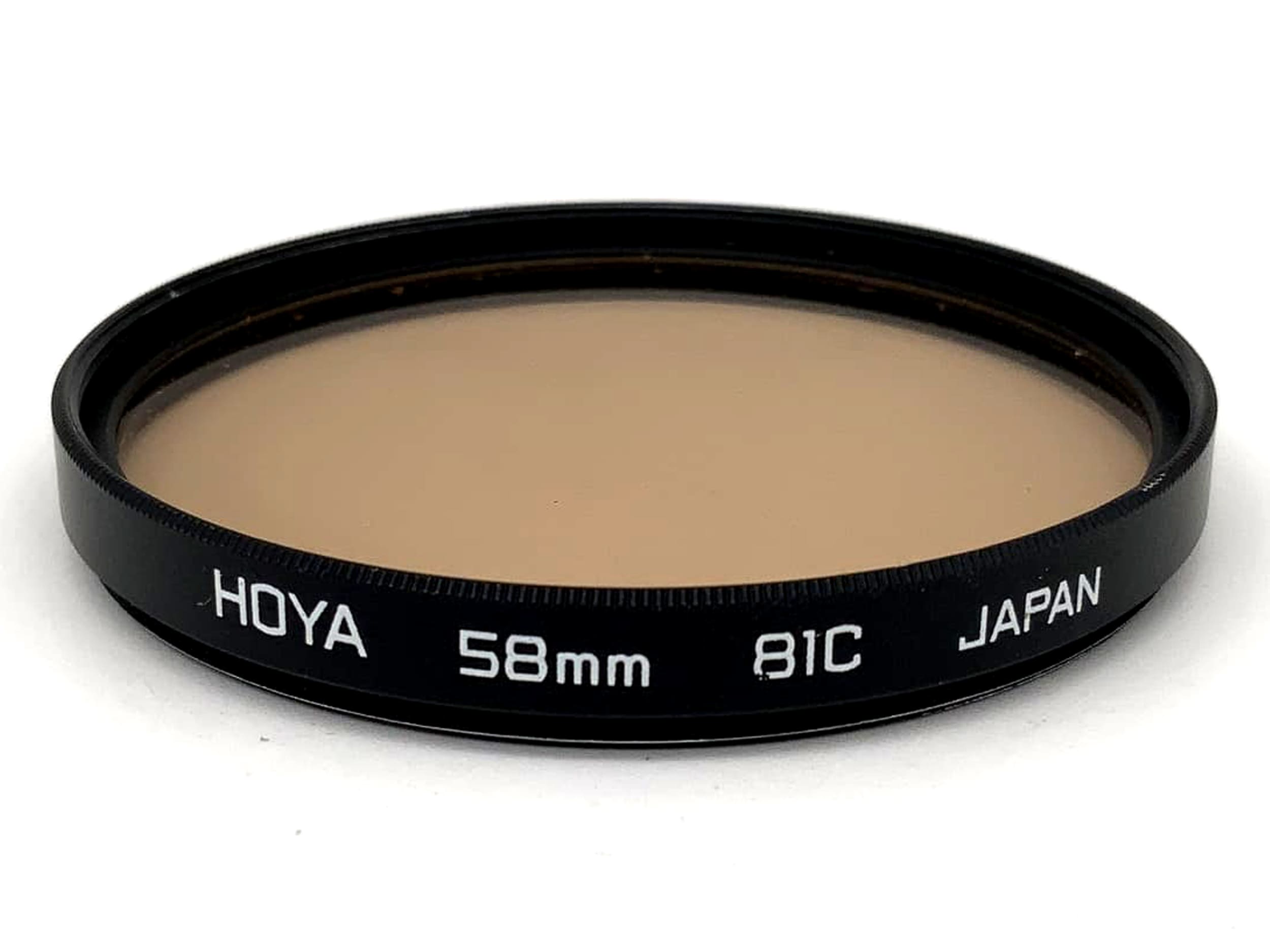 Hoya Correction Filter 81C, 58mm Circular, M58 Filter Thread