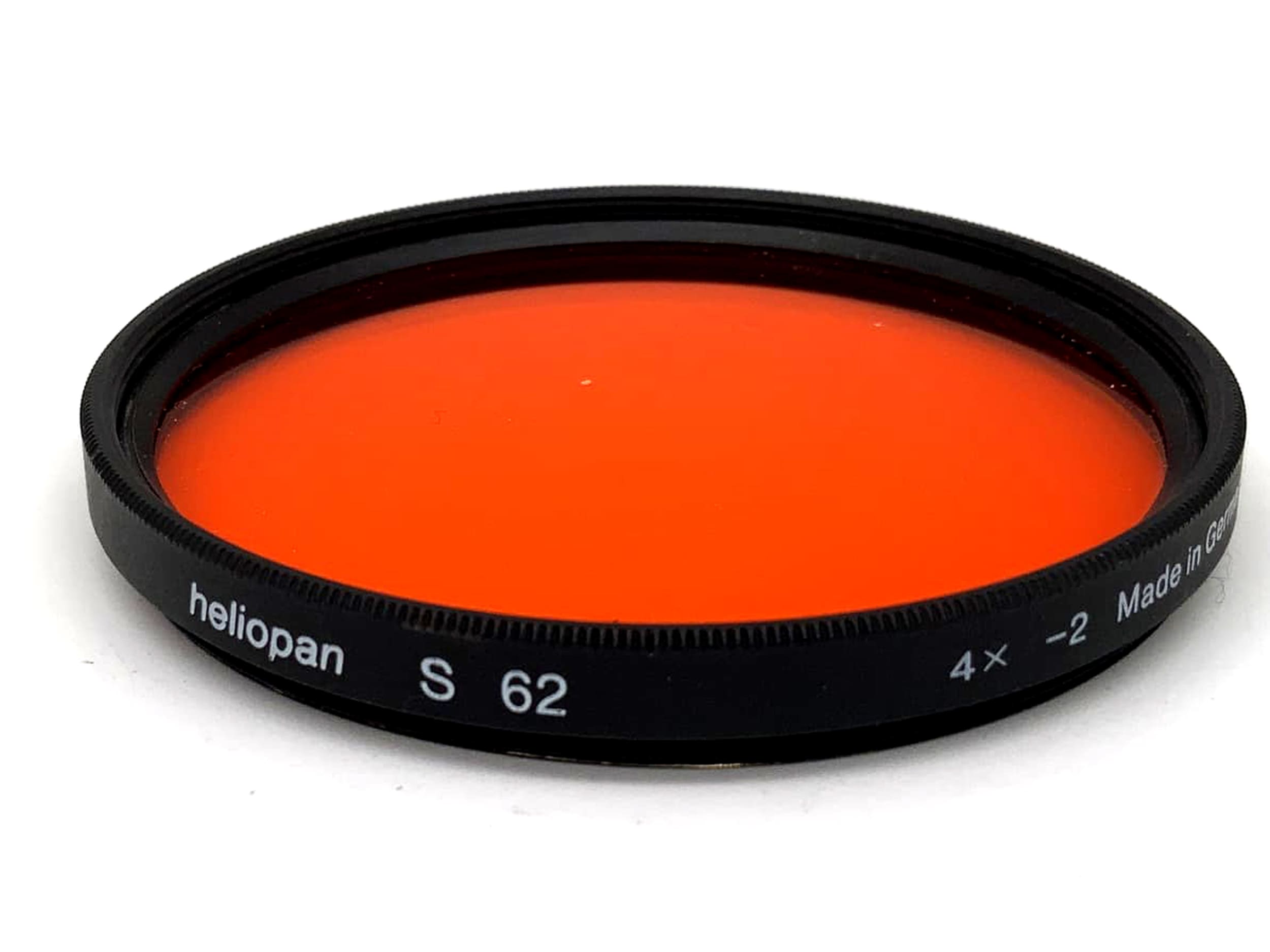 Heliopan Color Filter S 62 4x -2 Orange Filter 62mm Circular Filter Thread M62
