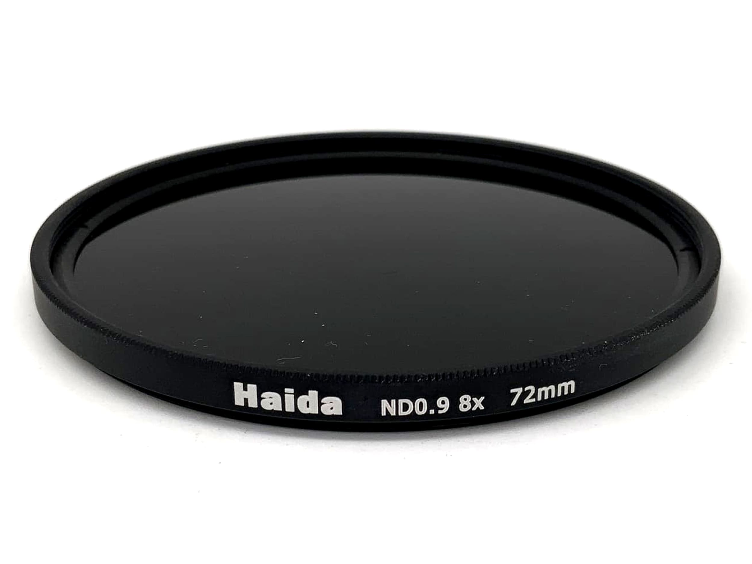 Haida ND0.9 (8x) neutral density filter, 72mm circular, M72 filter thread