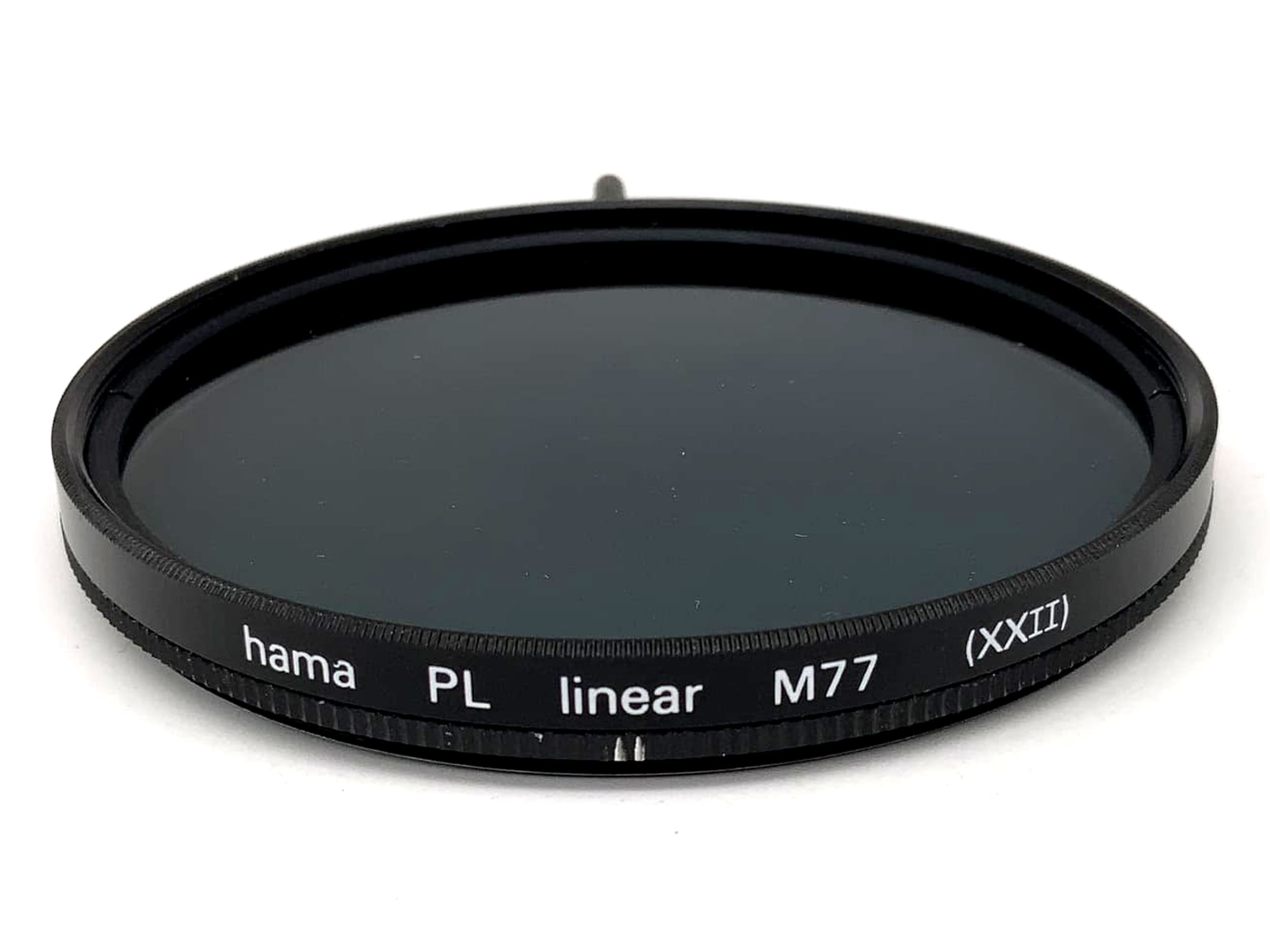 Hama Polarizing Filter PL linear M77 (XXII) Filter 77mm Circular Filter Thread M77