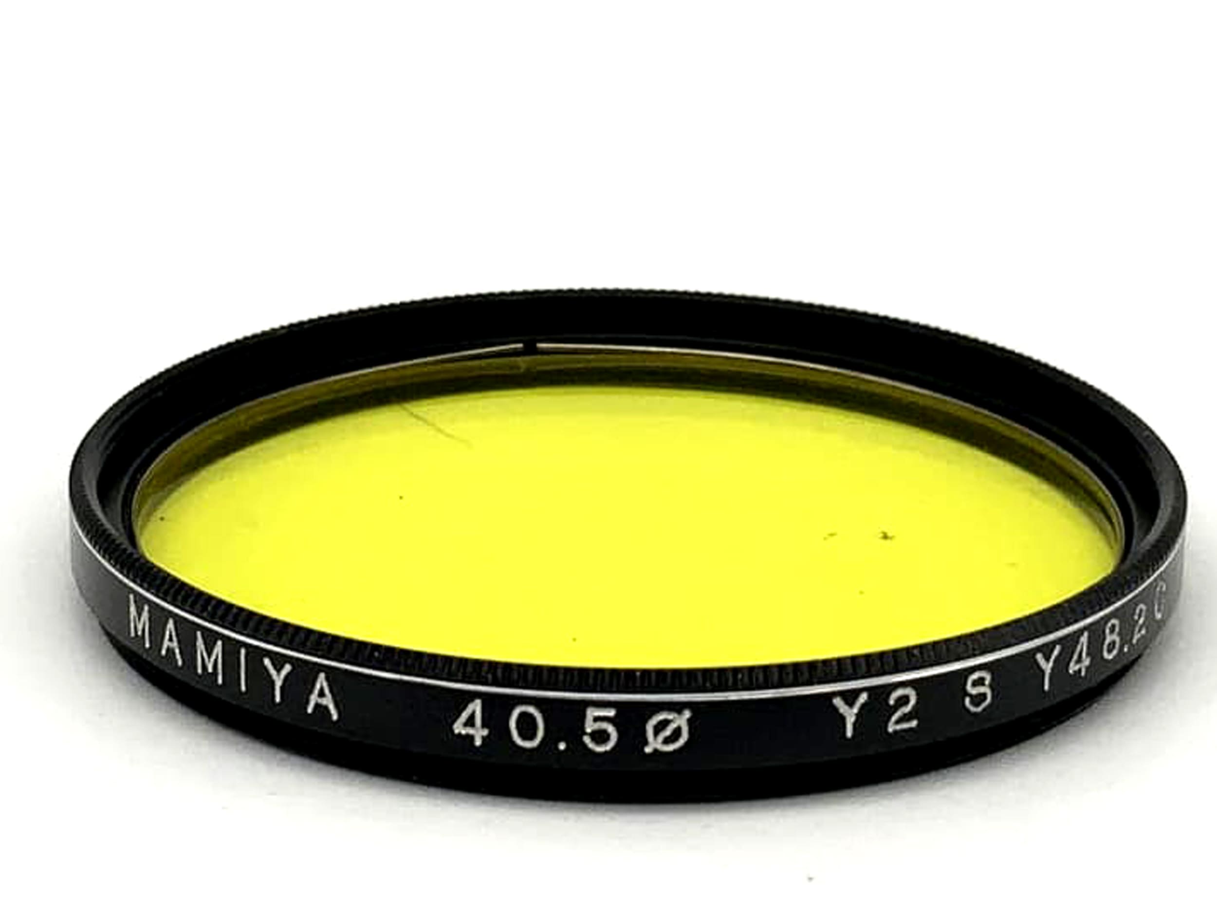Mamiya Y2 S48.2C color filter, 40.5mm circular, M40 filter thread