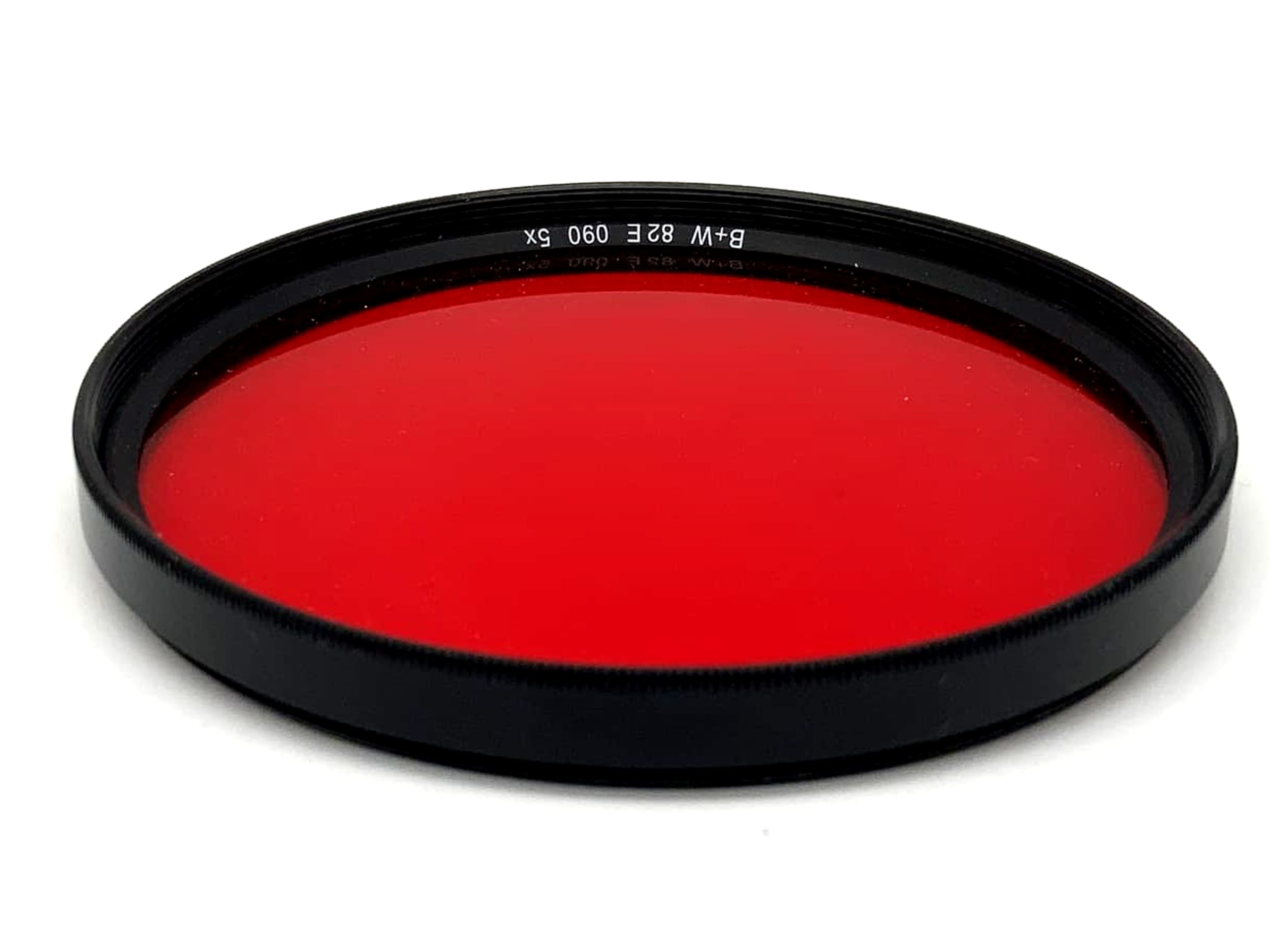 B+W Color Filter 82E 090 5x Red Filter 82mm Circular Filter Thread M82