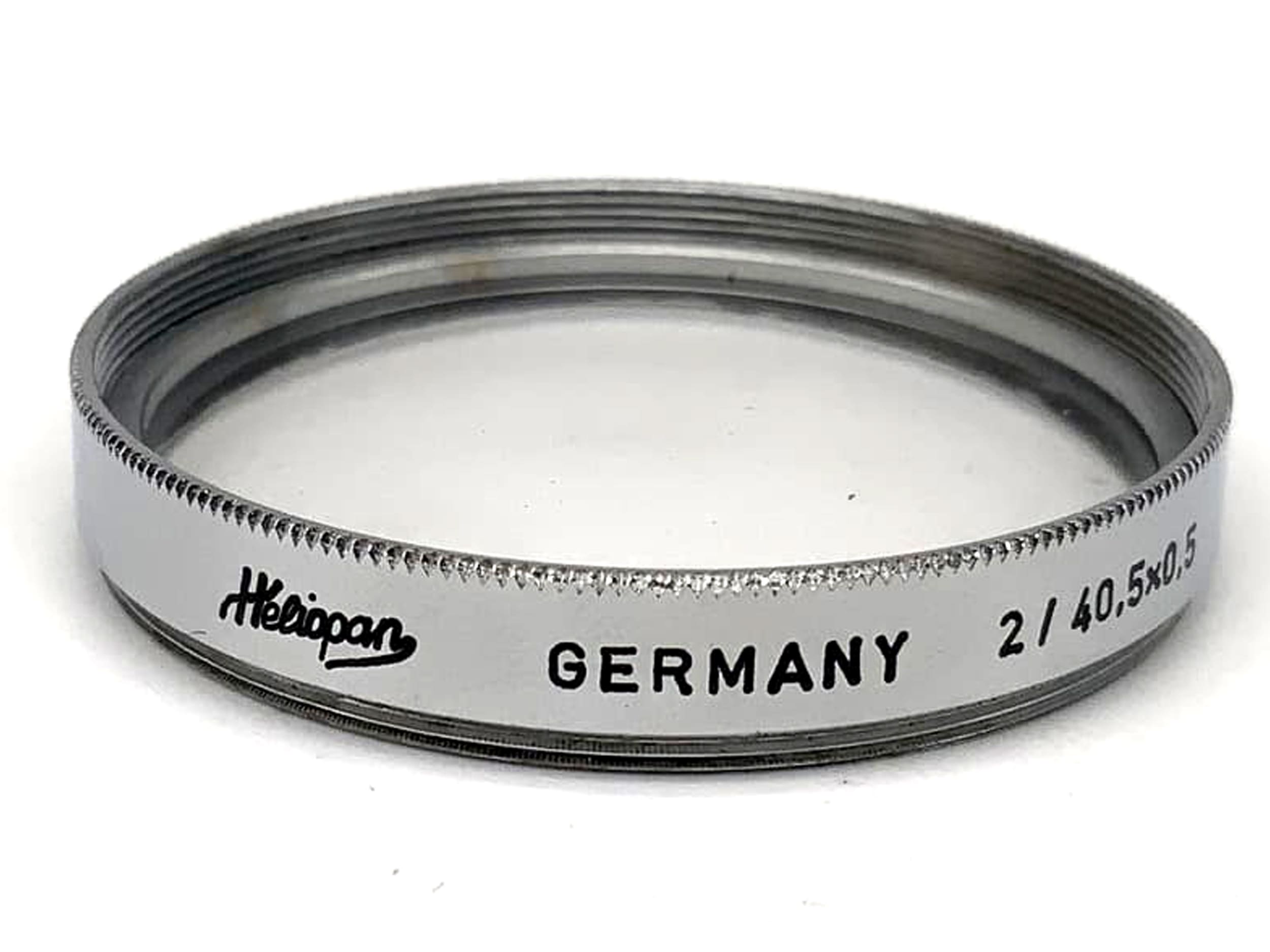 Heliopan close-up lens 2/40.5x0.5, 40.5mm circular filter thread, M40