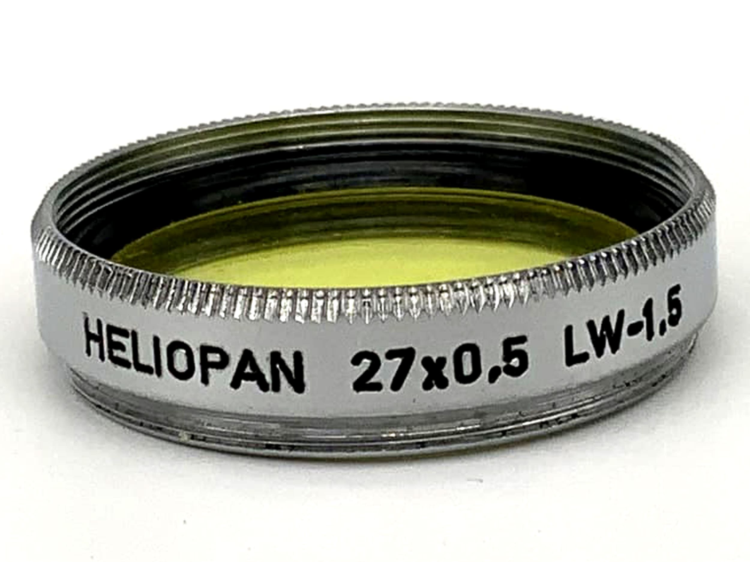 Heliopan color filter 27x0.5 LW-1.5 yellow-green 27mm circular M27