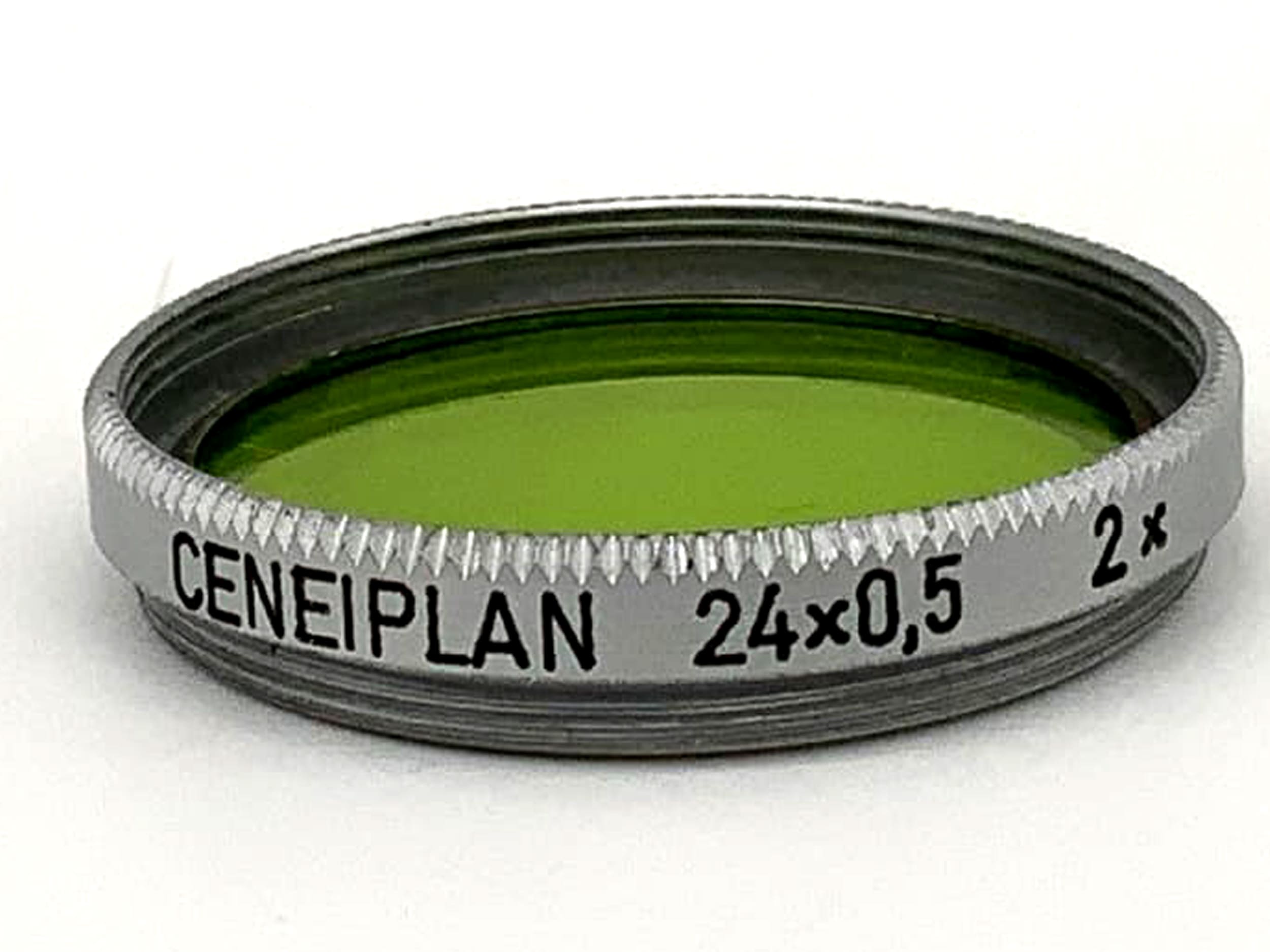 Ceneiplan Color Filter 24x0.5 2x Green Green Filter 24mm Circular M24