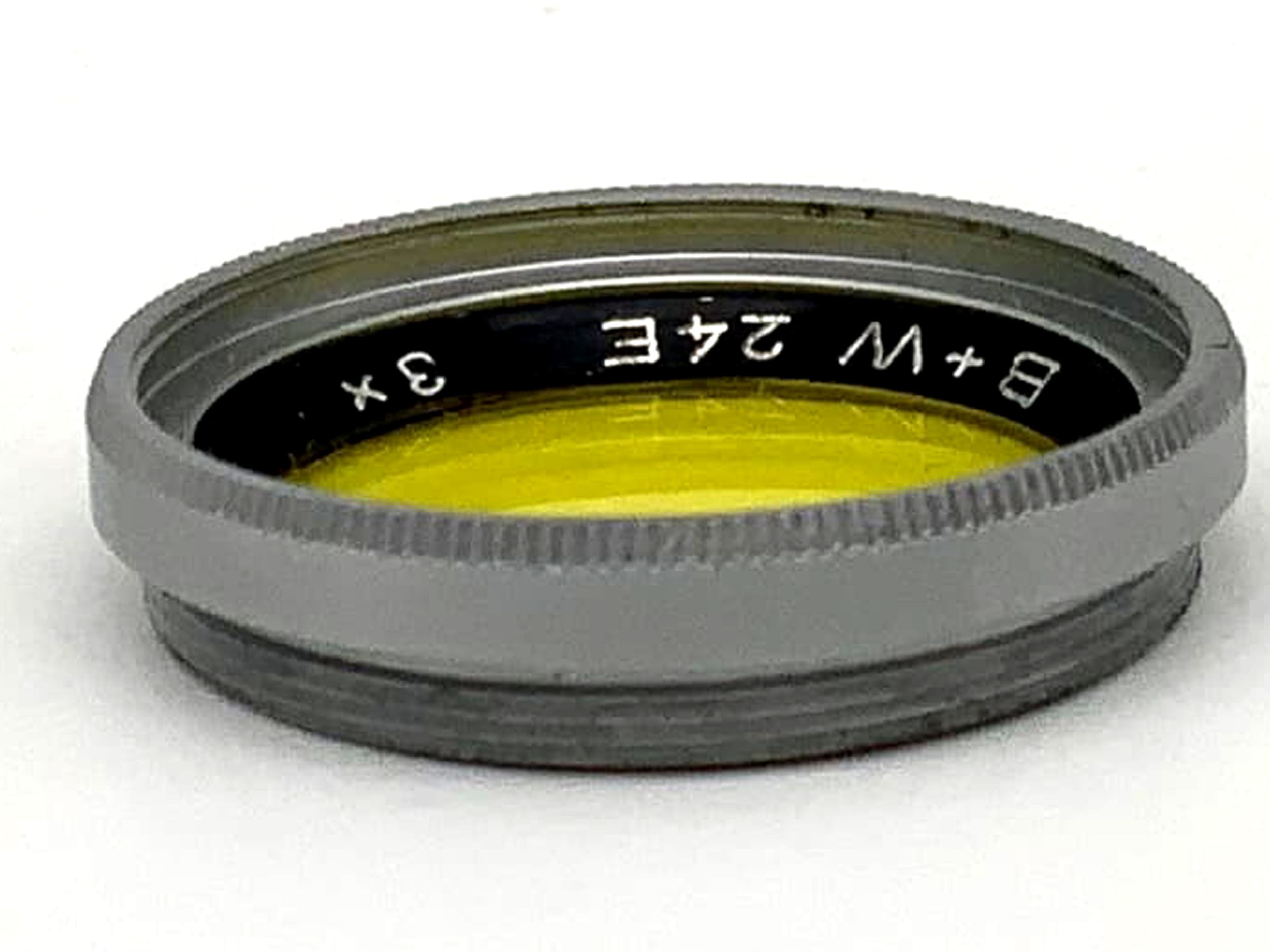 B+W Color Filter 24E 3x Yellow Filter 24mm Circular Filter Thread M24