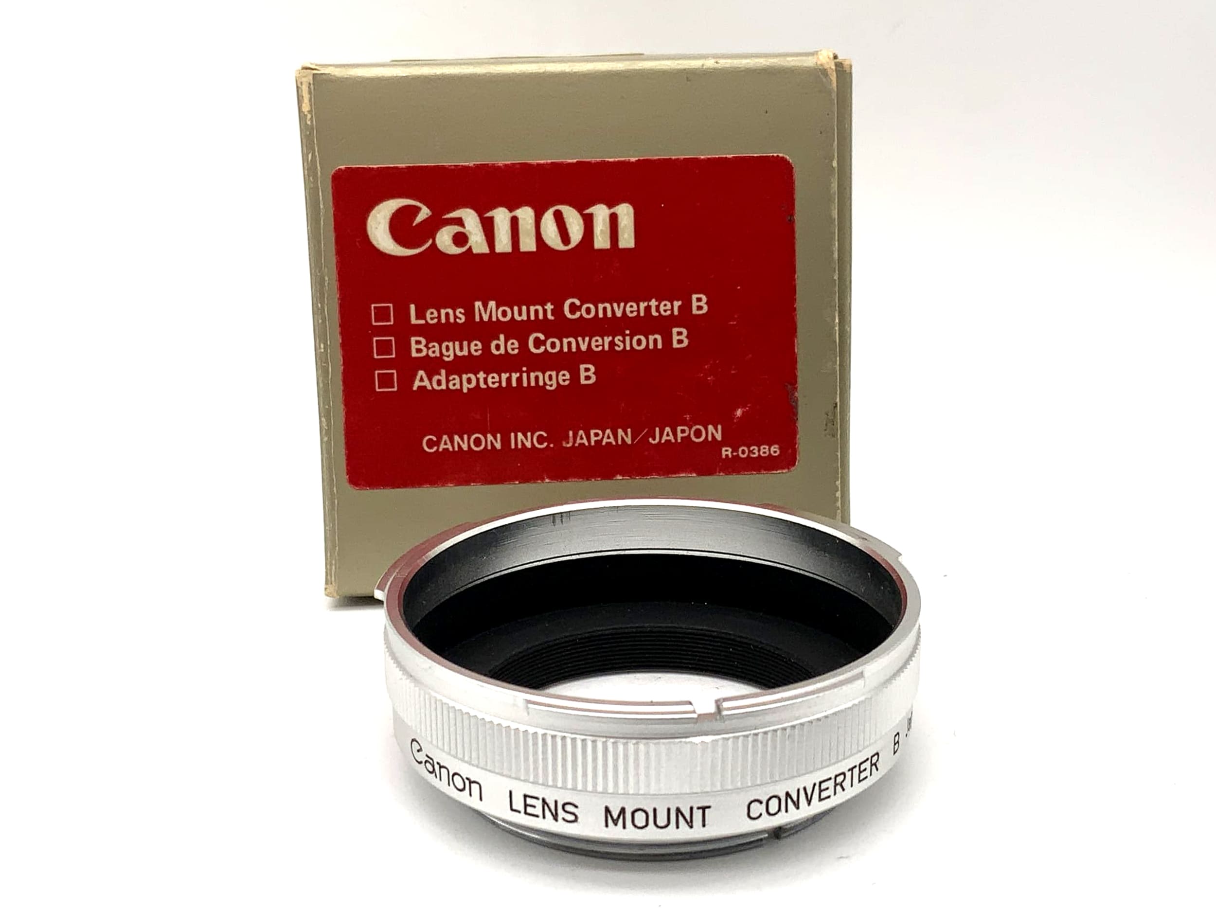 Canon B lens adapter in original packaging adapter (Canon FD -> M39)
