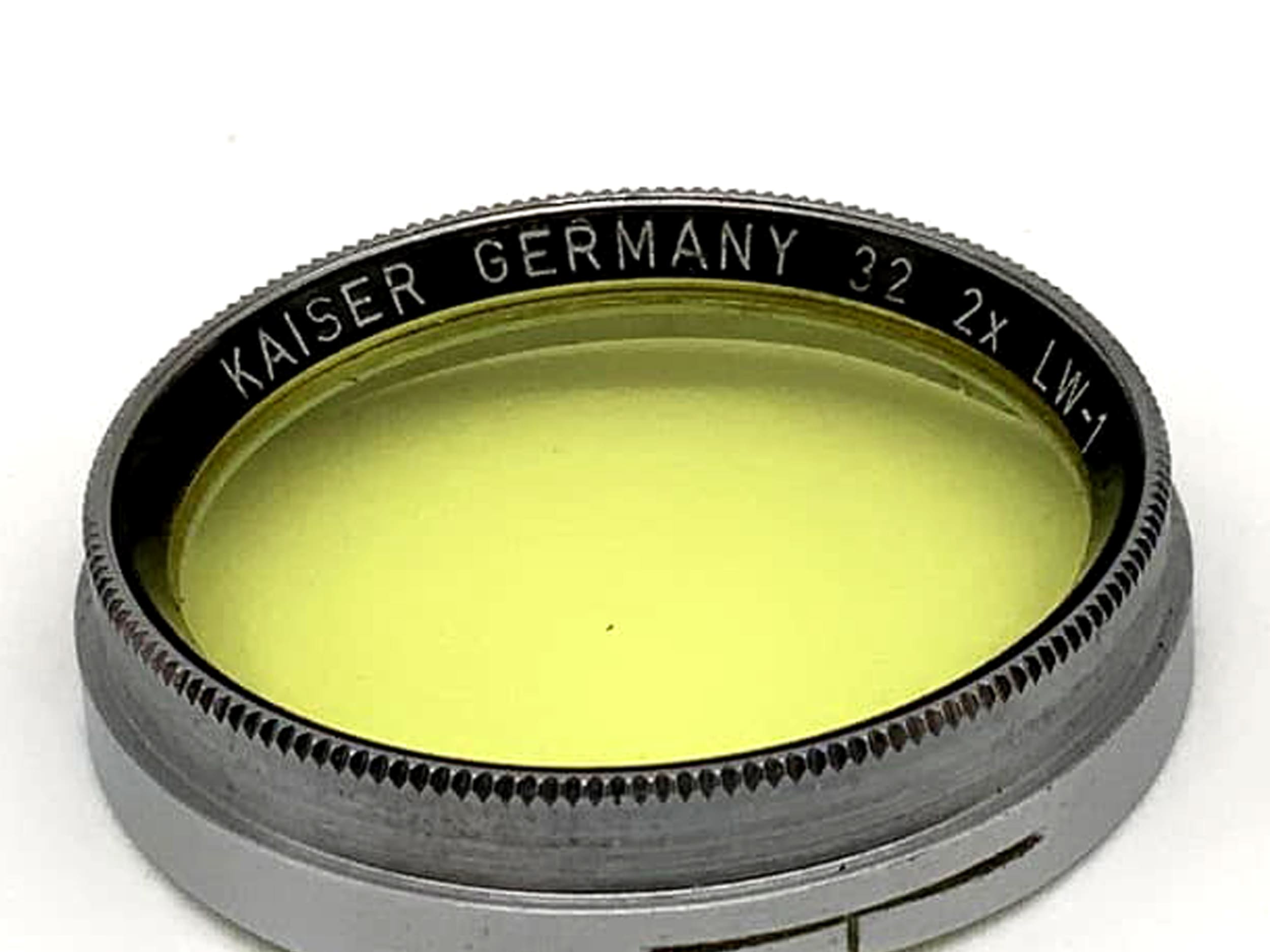 Kaiser Color Filter 2x LW-1 Yellow Yellow Plug-in Filter Slip On Filter 32mm M32