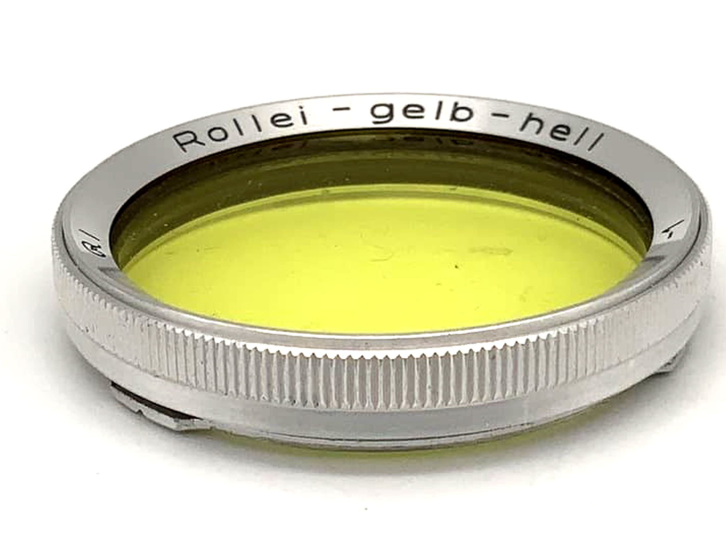 Rollei Yellow-Light Color Filter -1 for f/3.5 Tessar/Xenar (RI) Bay I