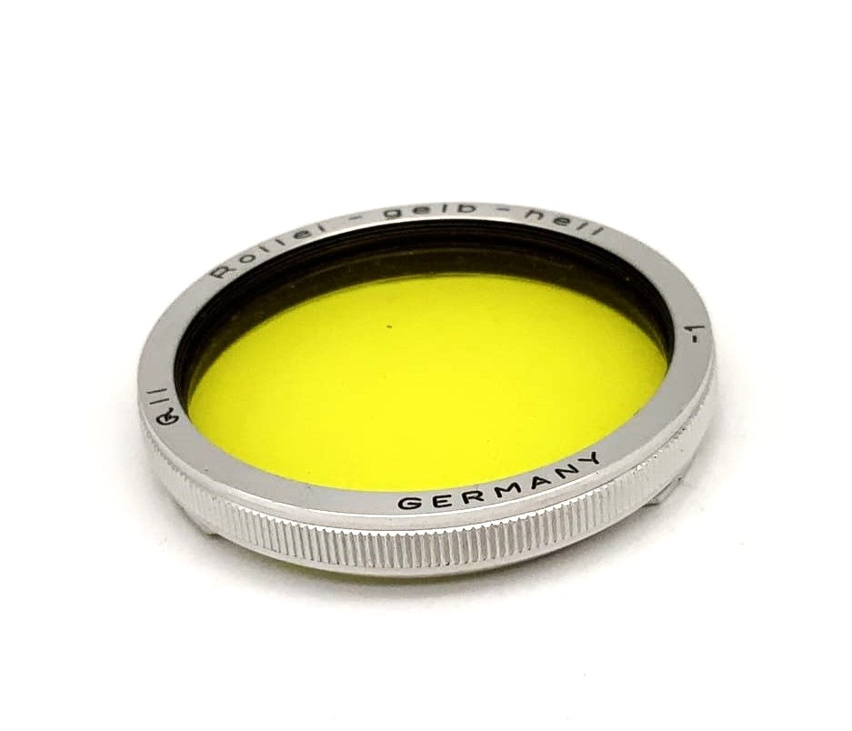 Rollei color filter yellow-bright light yellow -1 f/2.8 Xenotar/Planar (RII) Bay II