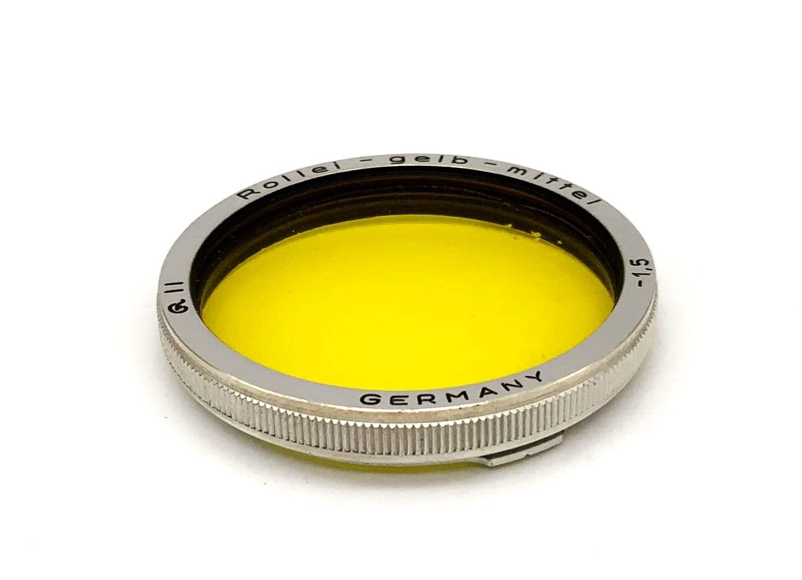 Rollei Color Filter Yellow- Medium -1.5 Rolleiflex f/2.8 Xenotar/Planar (RII) Bay II