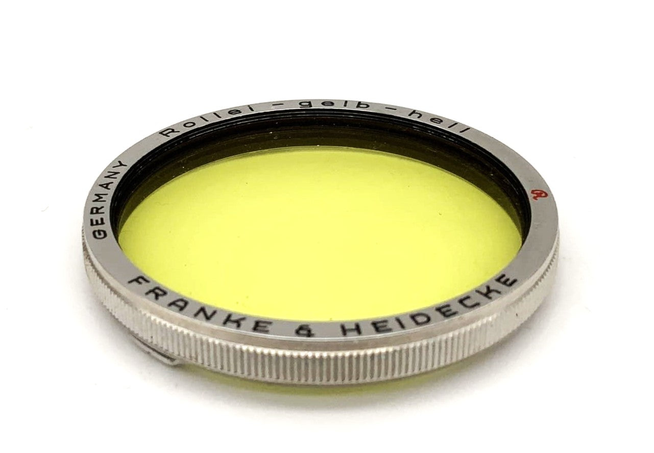 Rollei color filter, light yellow, for Rolleiflex RIII filter bayonet III