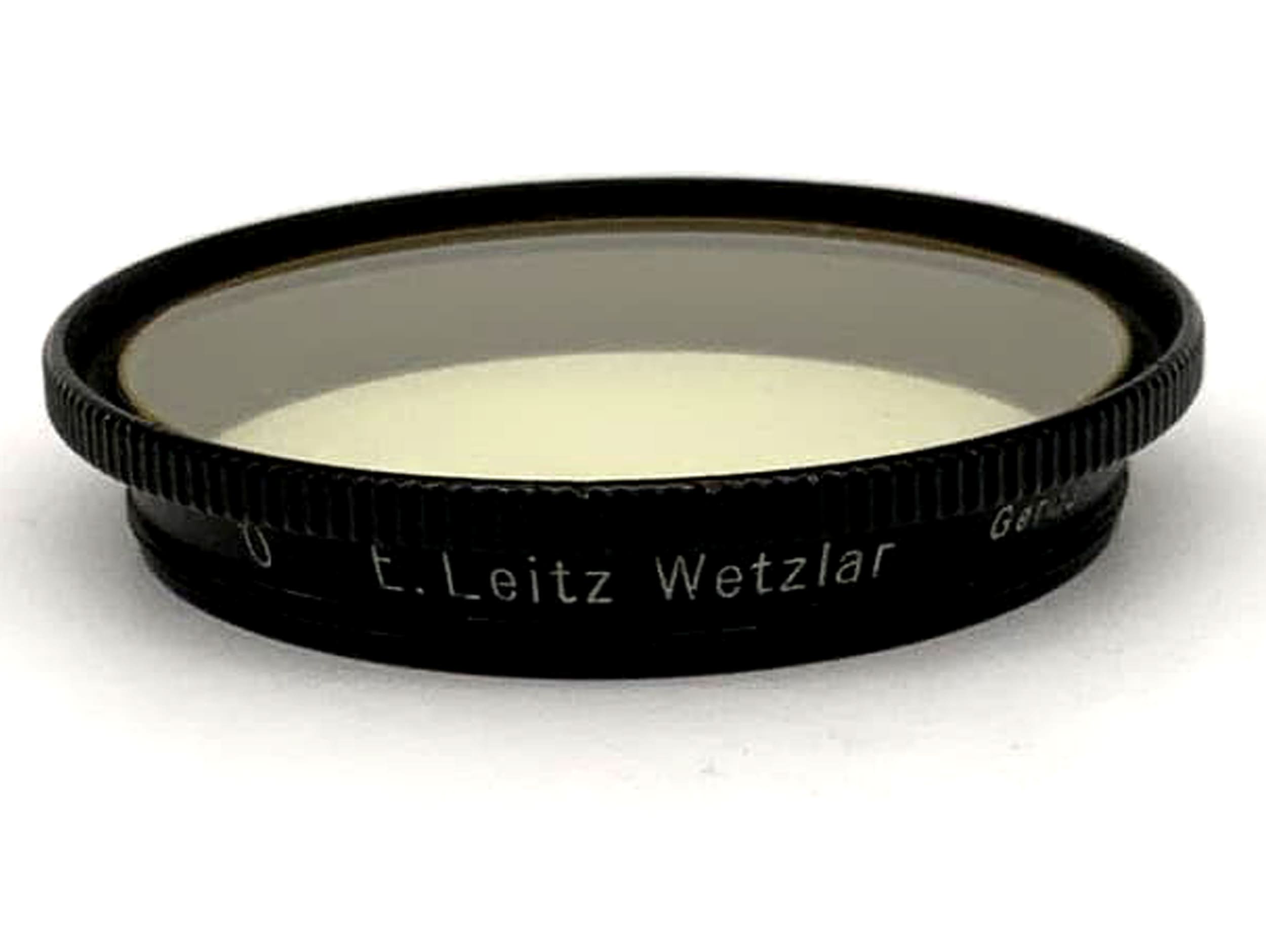 Leica Leitz Color Filter 0 E.Leitz Wetzlar Yellow Filter 36mm Circular M36