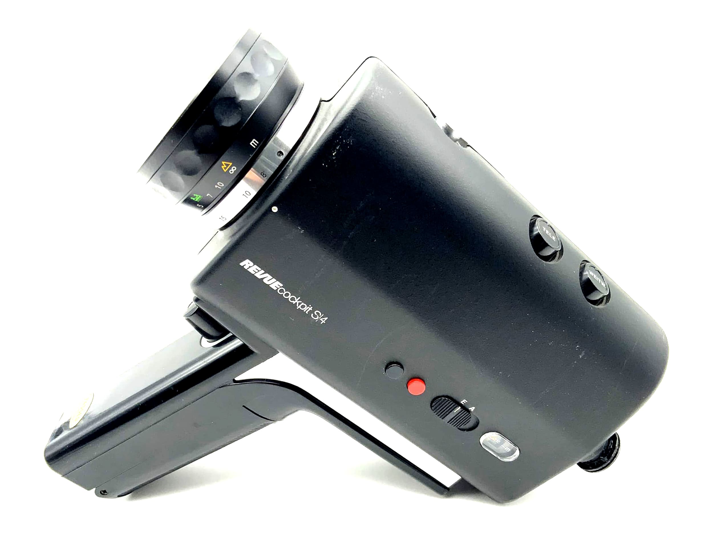 Revue cockpit S4 film camera with F:1.7 8-32mm Super 8 camera movie camera