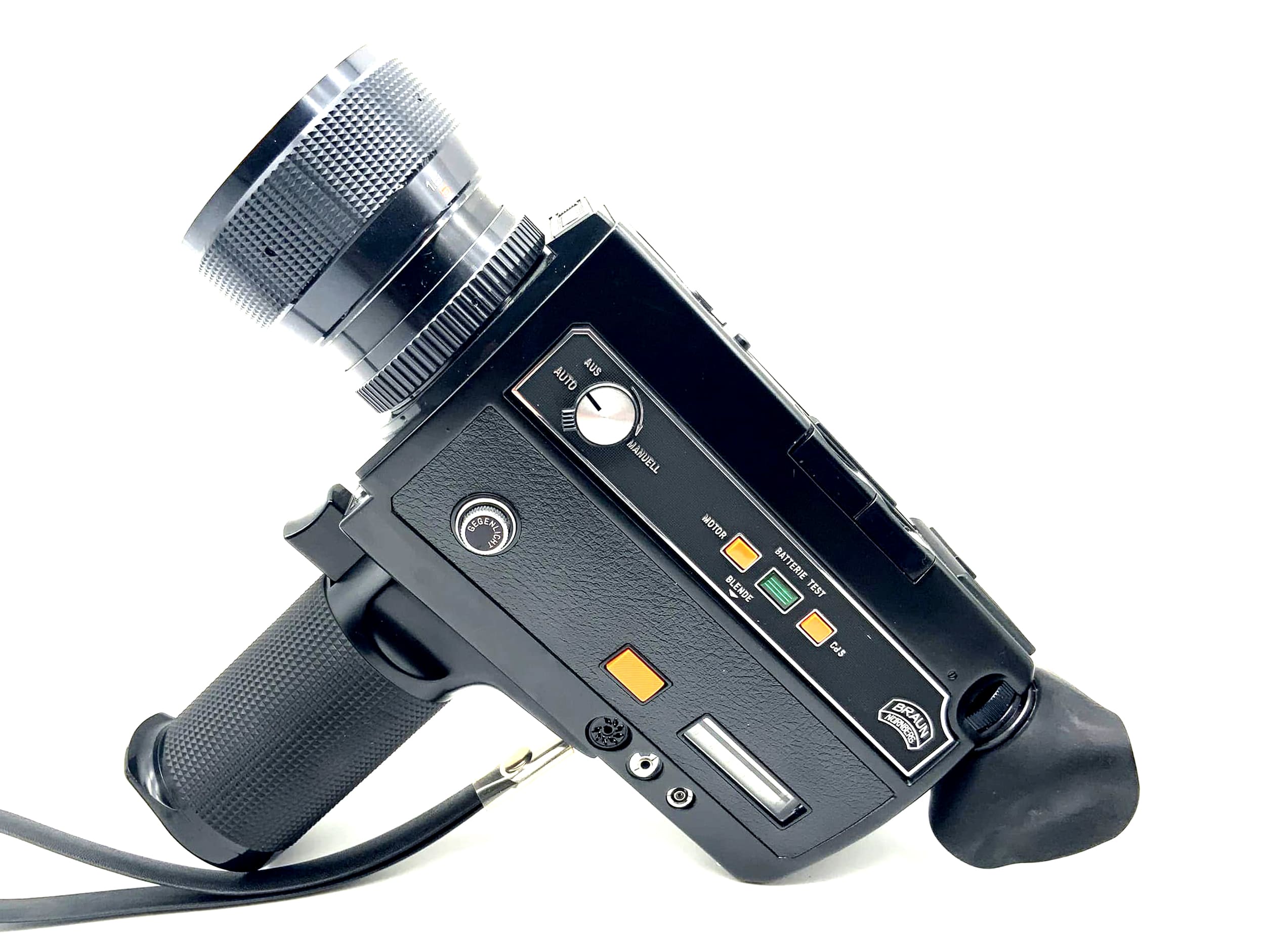 Braun MZ 864 film camera Macro Stellar Zoom 1.7 8-64 Super 8 camera movie camera