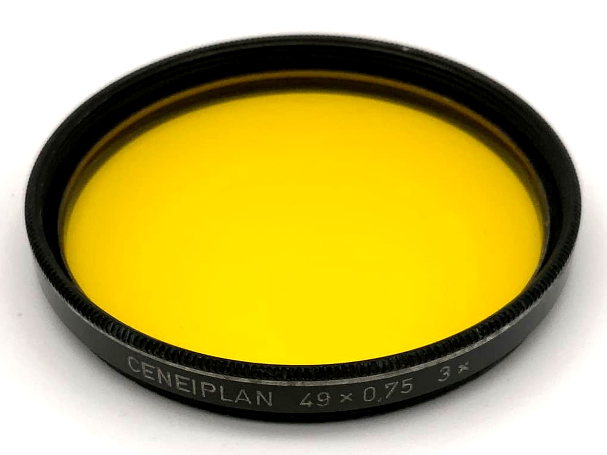 Ceneiplan color filter 49mm filter yellow 49x0.75 3x circular filter thread